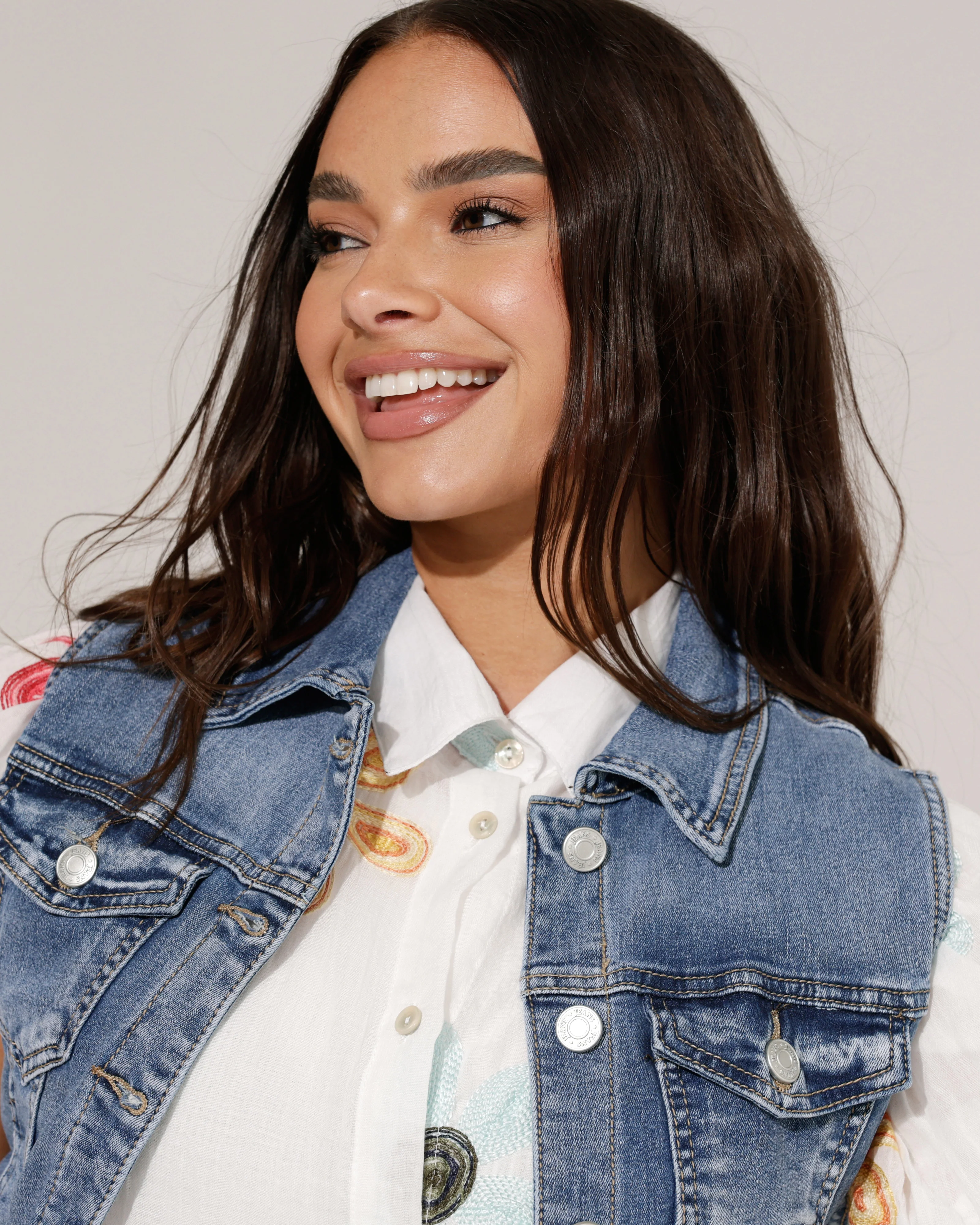 Ana & Lucy | Spijkergilet Juna Blauw - Image 4