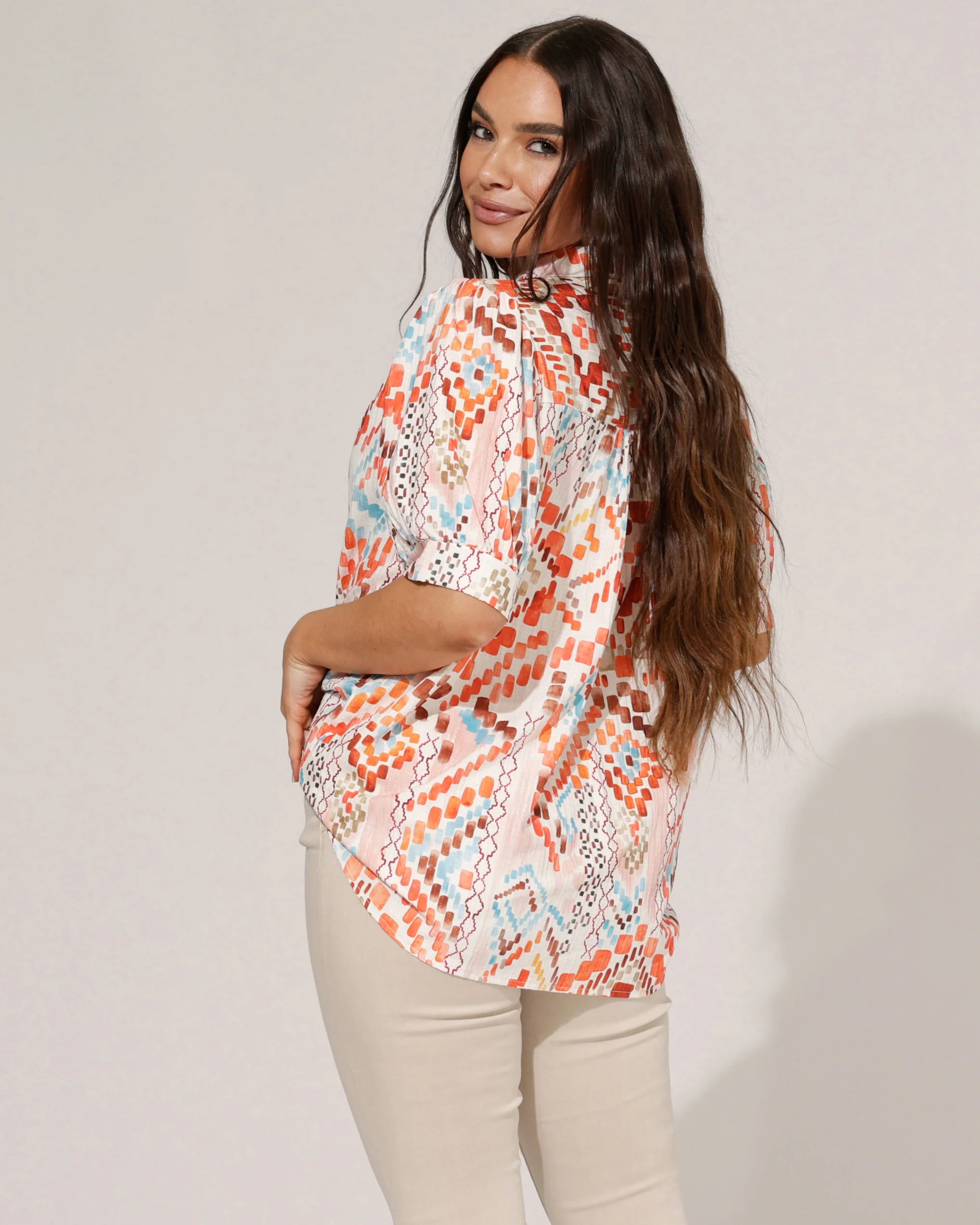 Blouse Eve Oranje - Image 2
