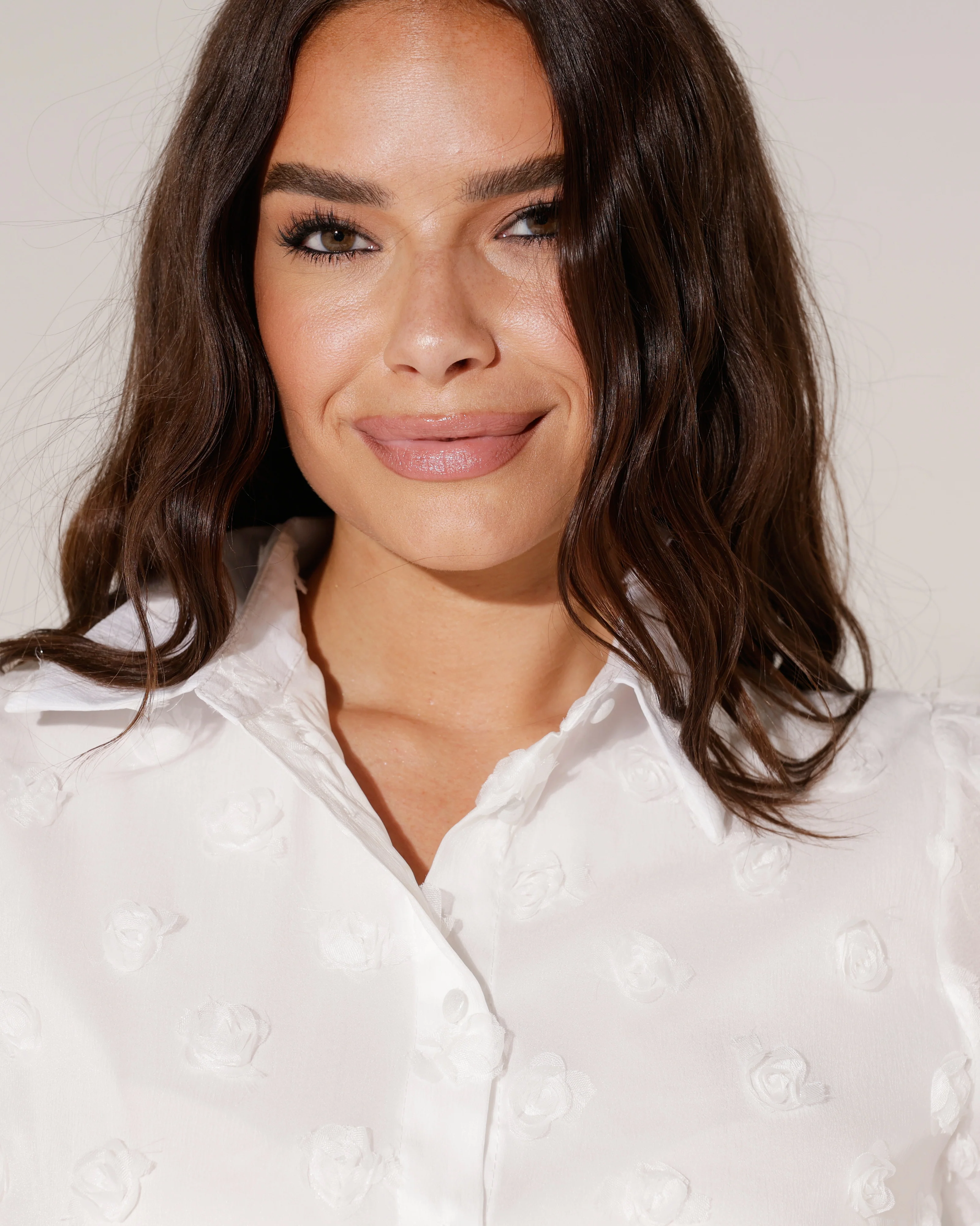 Blouse met stippen Ray Wit - Image 3