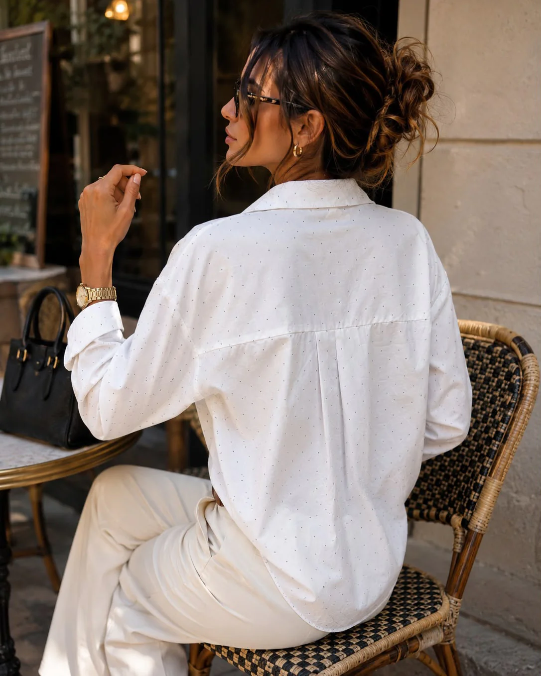 Blouse met strass Vivey Wit - Image 2