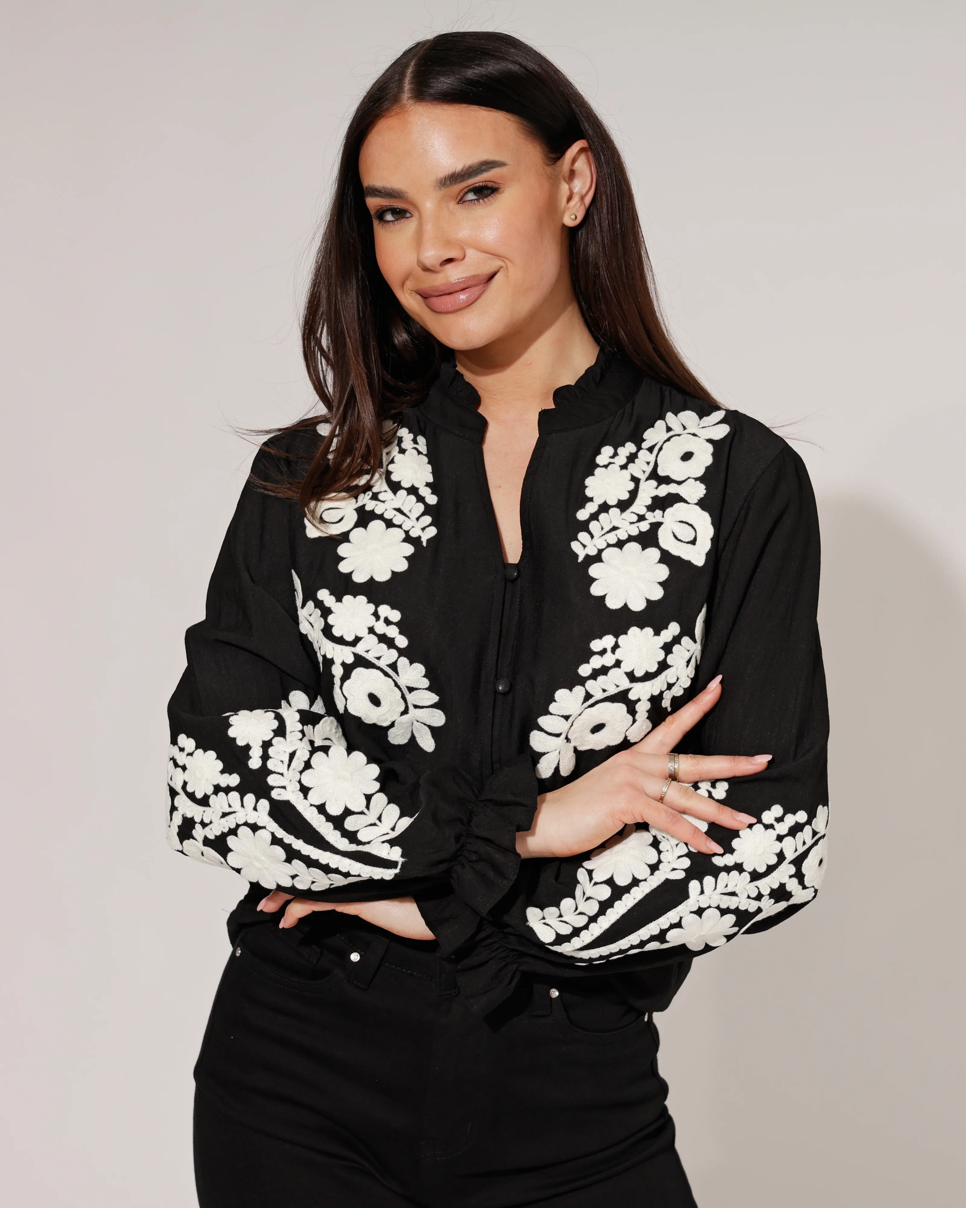Blouse Milena Zwart