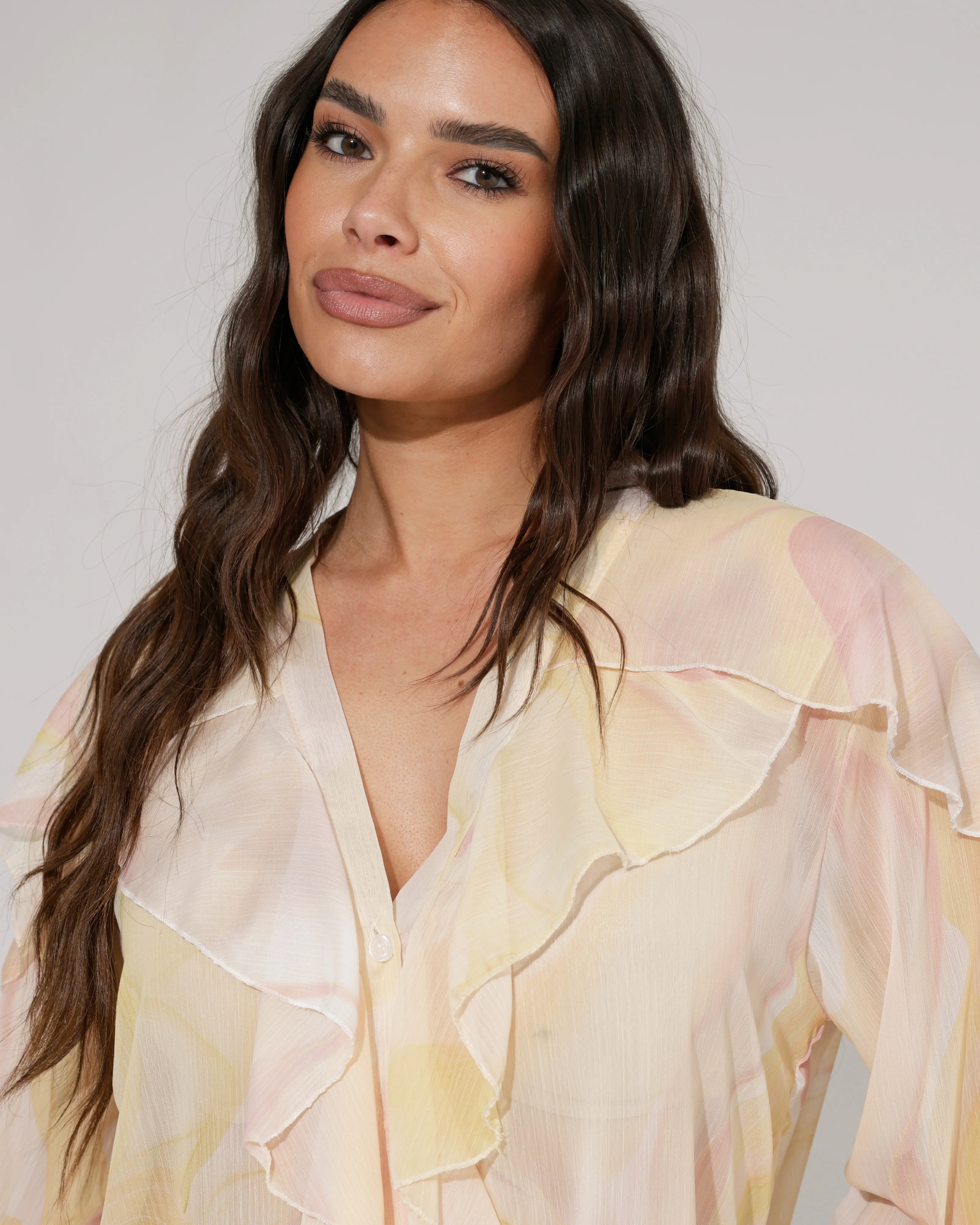 Blouse ruffle Lucy Geel - Image 2