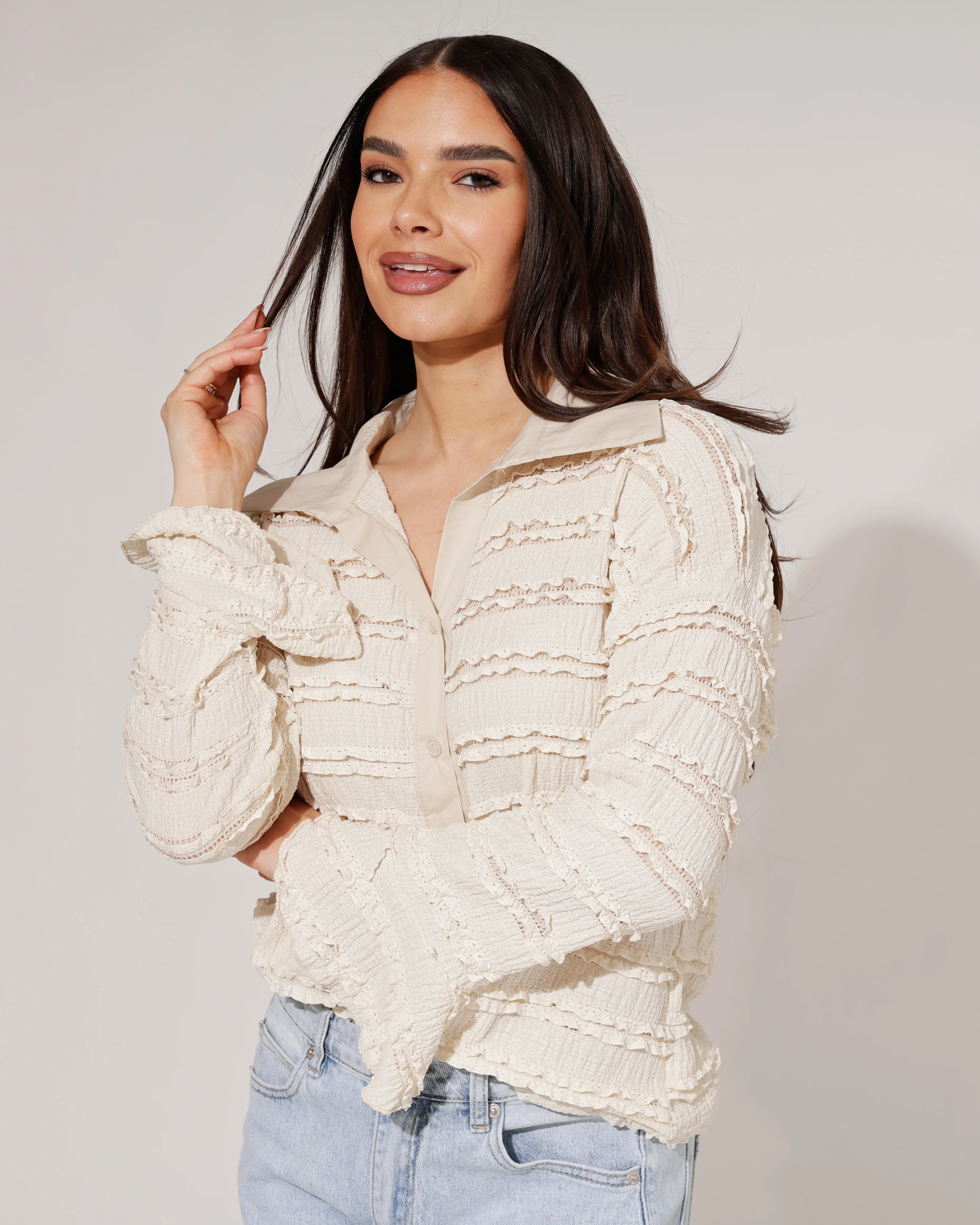 Blouse Selly Beige
