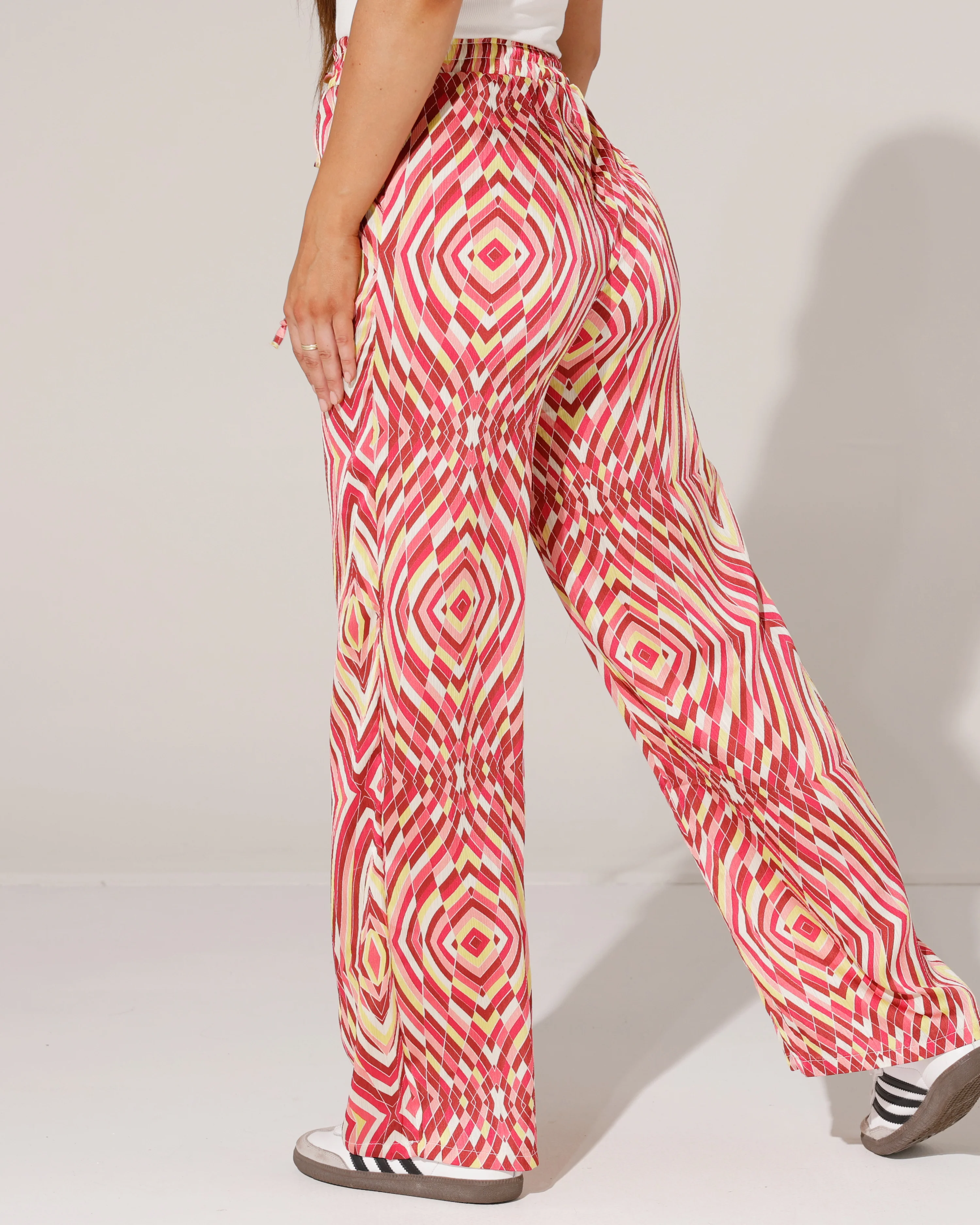 Broek met print Pien Fuchsia - Image 2