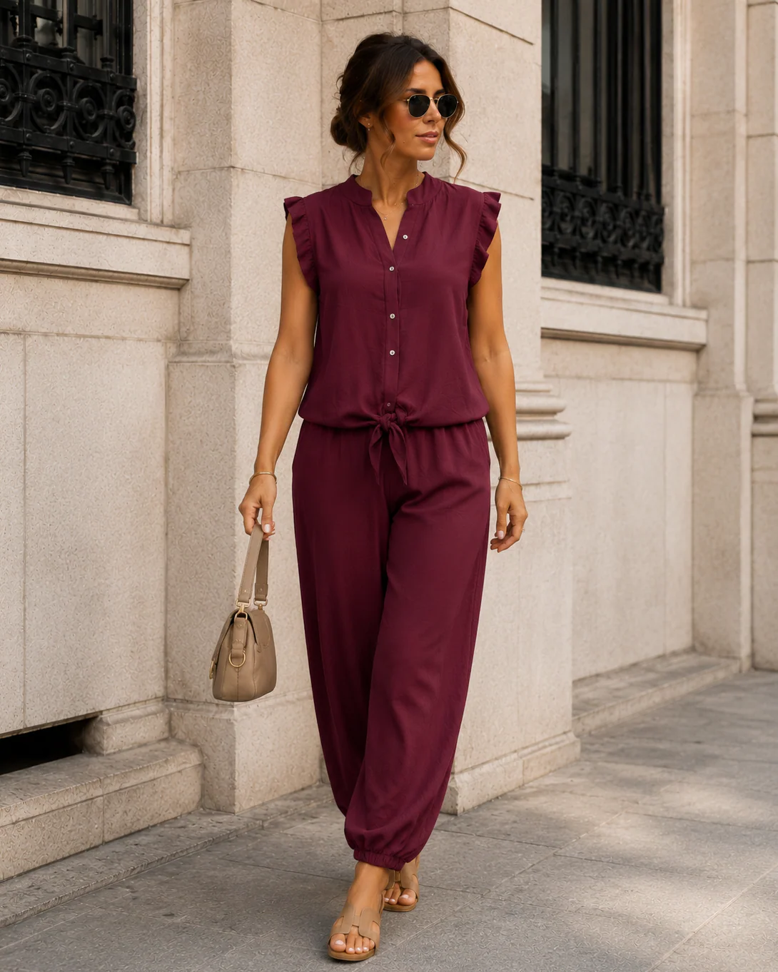 Co-ord set Lola Bordeaux