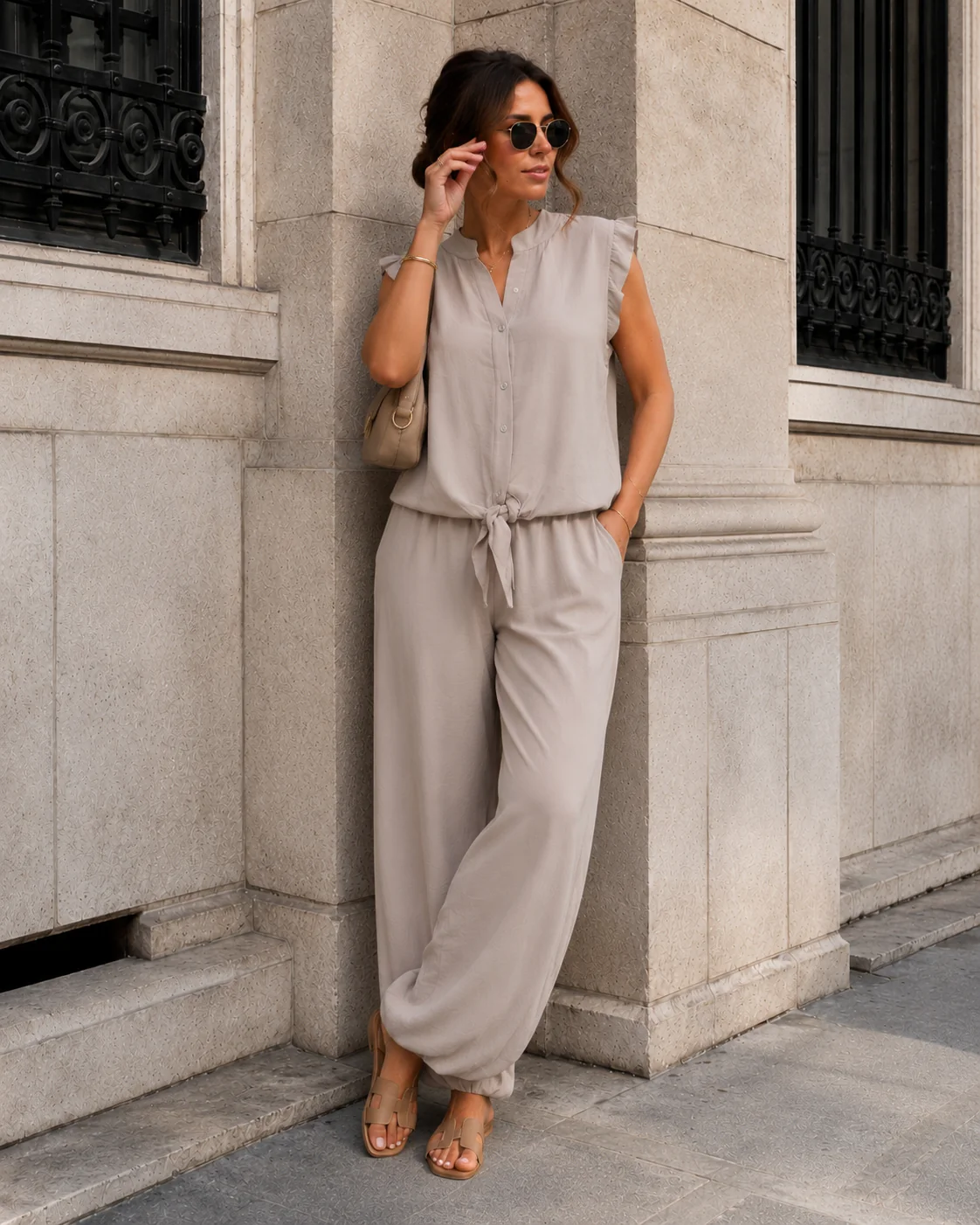 Co-ord set Lola Taupe - Image 2