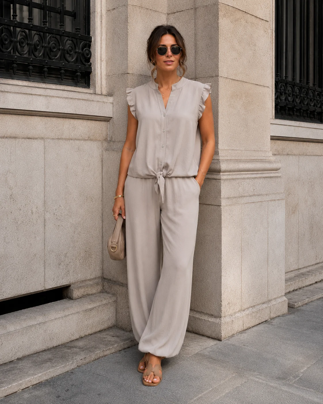 Co-ord set Lola Taupe - Image 3