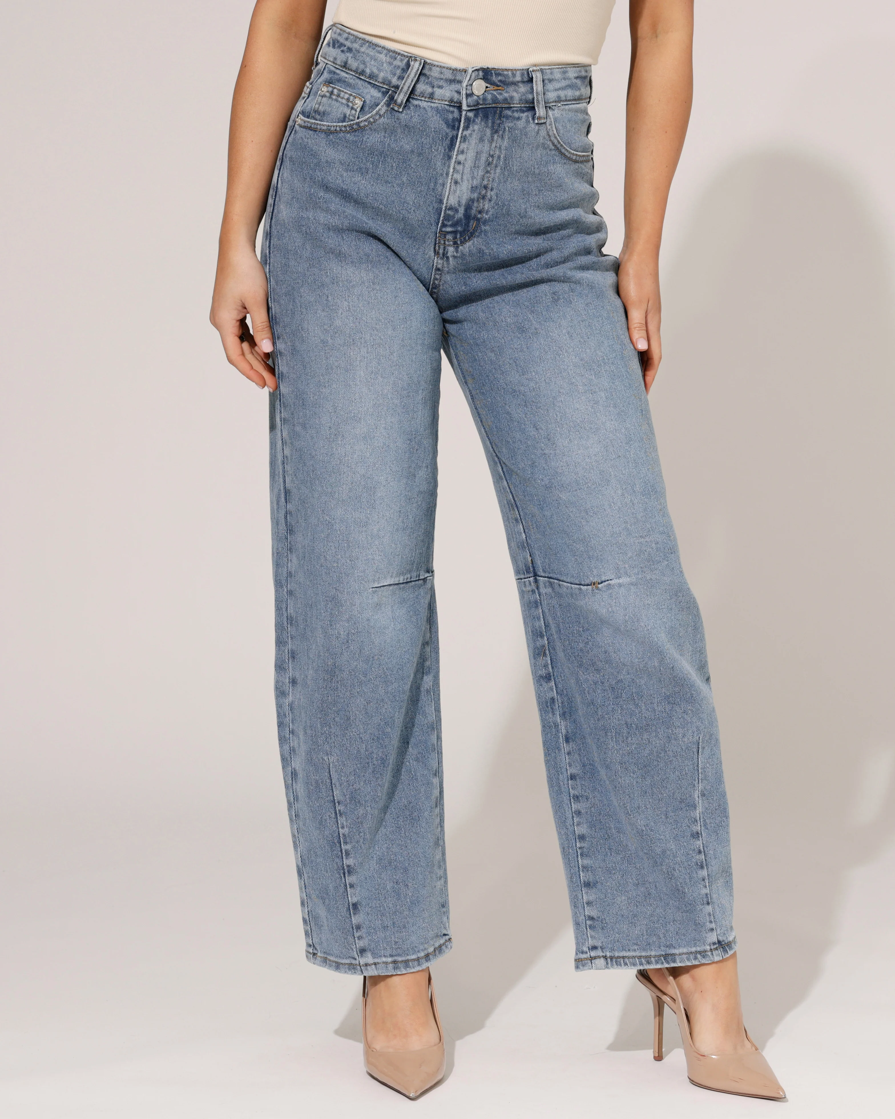 Folyrose | Barrel jeans Rosin Blauw