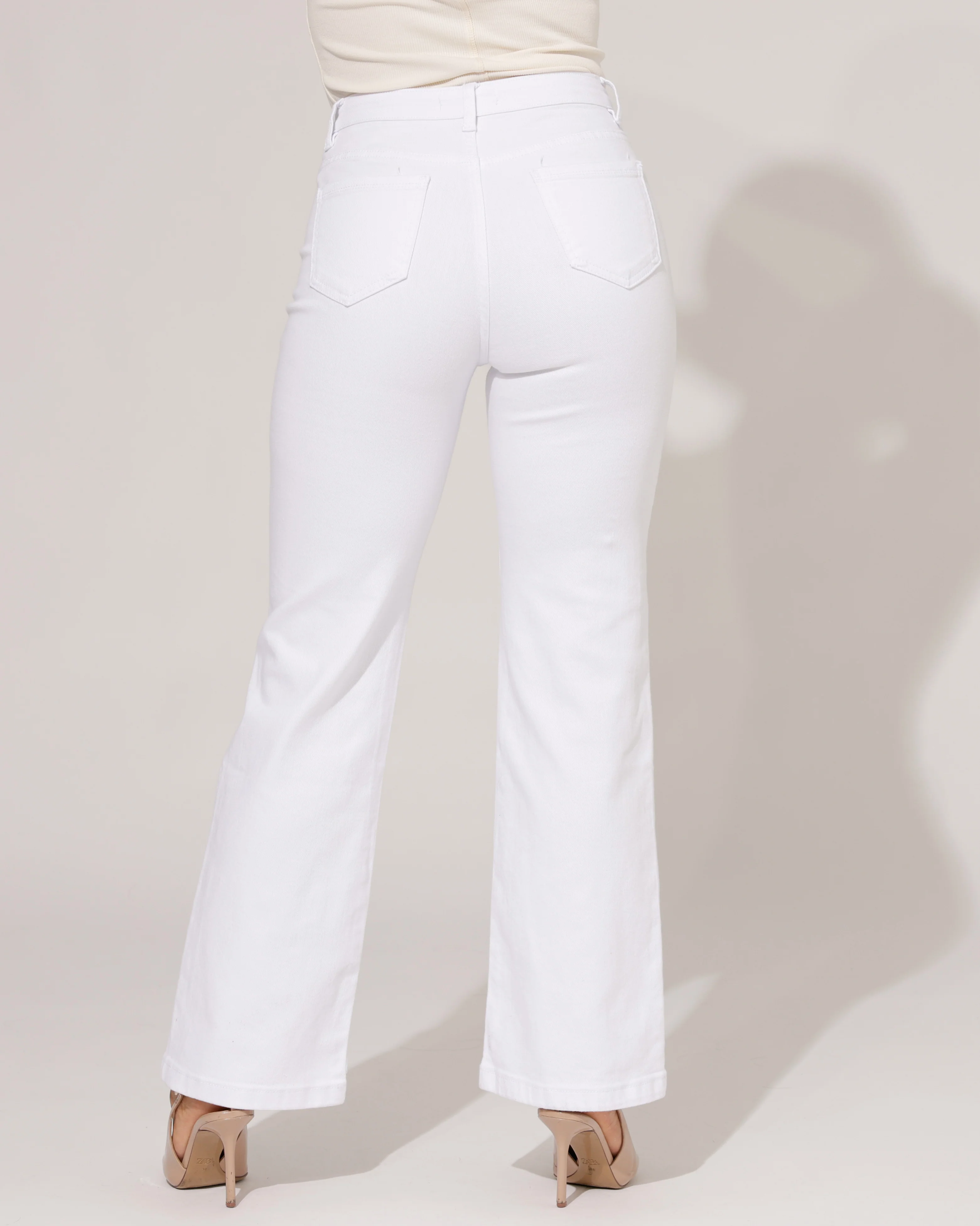 Folyrose | Wide leg jeans Coco-B Wit - Image 3