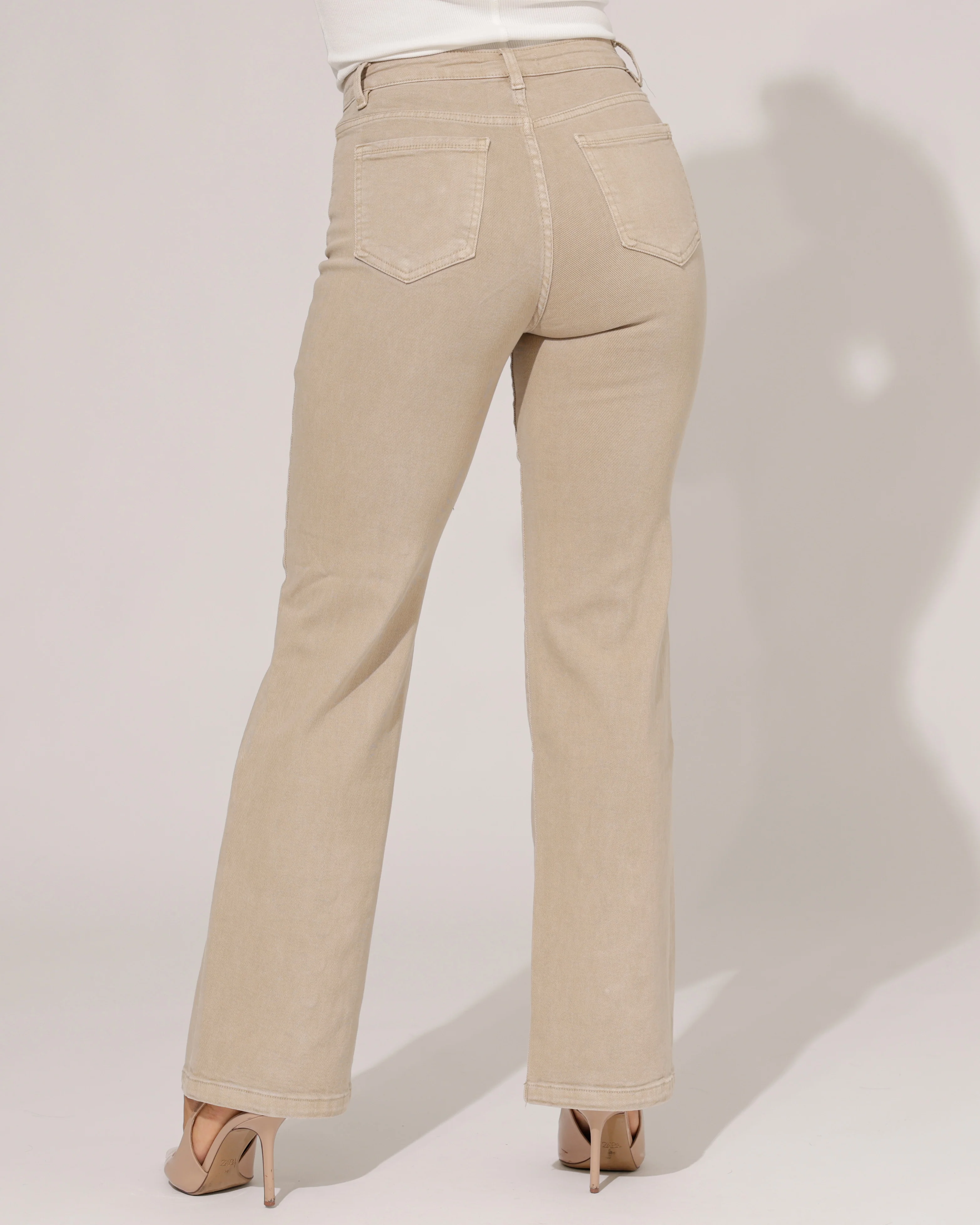 Folyrose | Wide leg jeans Coco-G Zand - Image 4