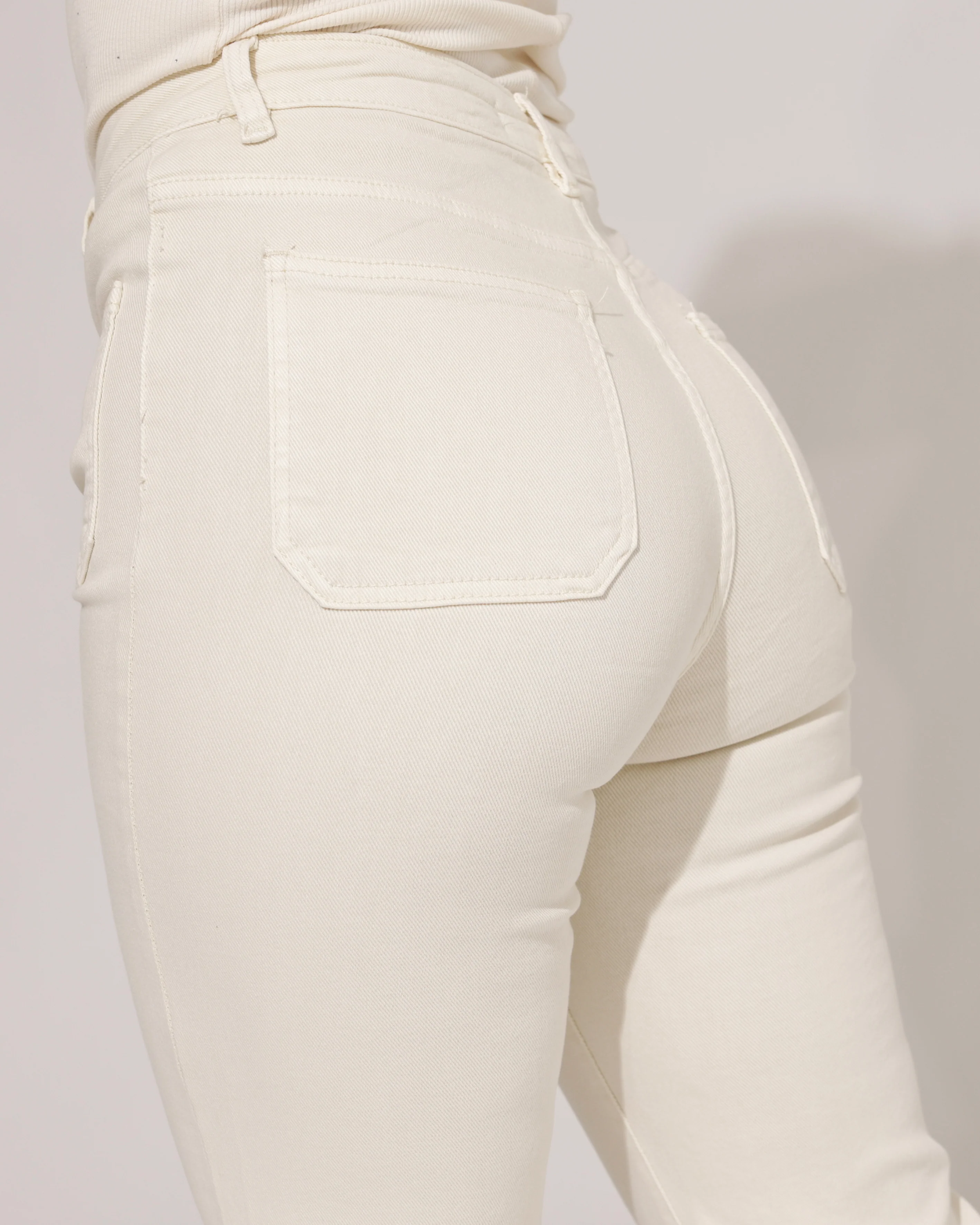 Folyrose | Wide leg jeans Jana-C Beige - Image 5