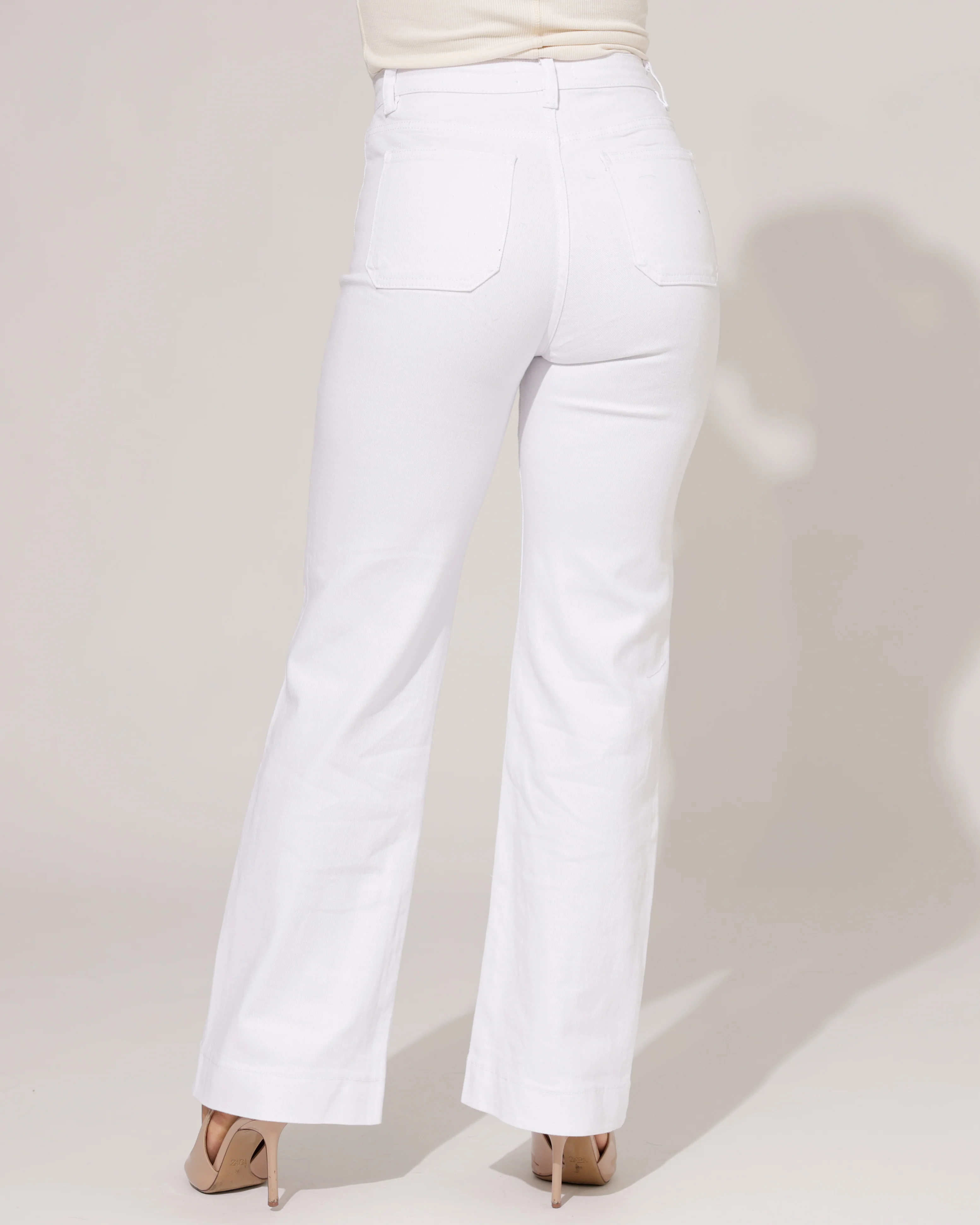 Folyrose | Wide leg jeans Jana-T Wit - Image 3