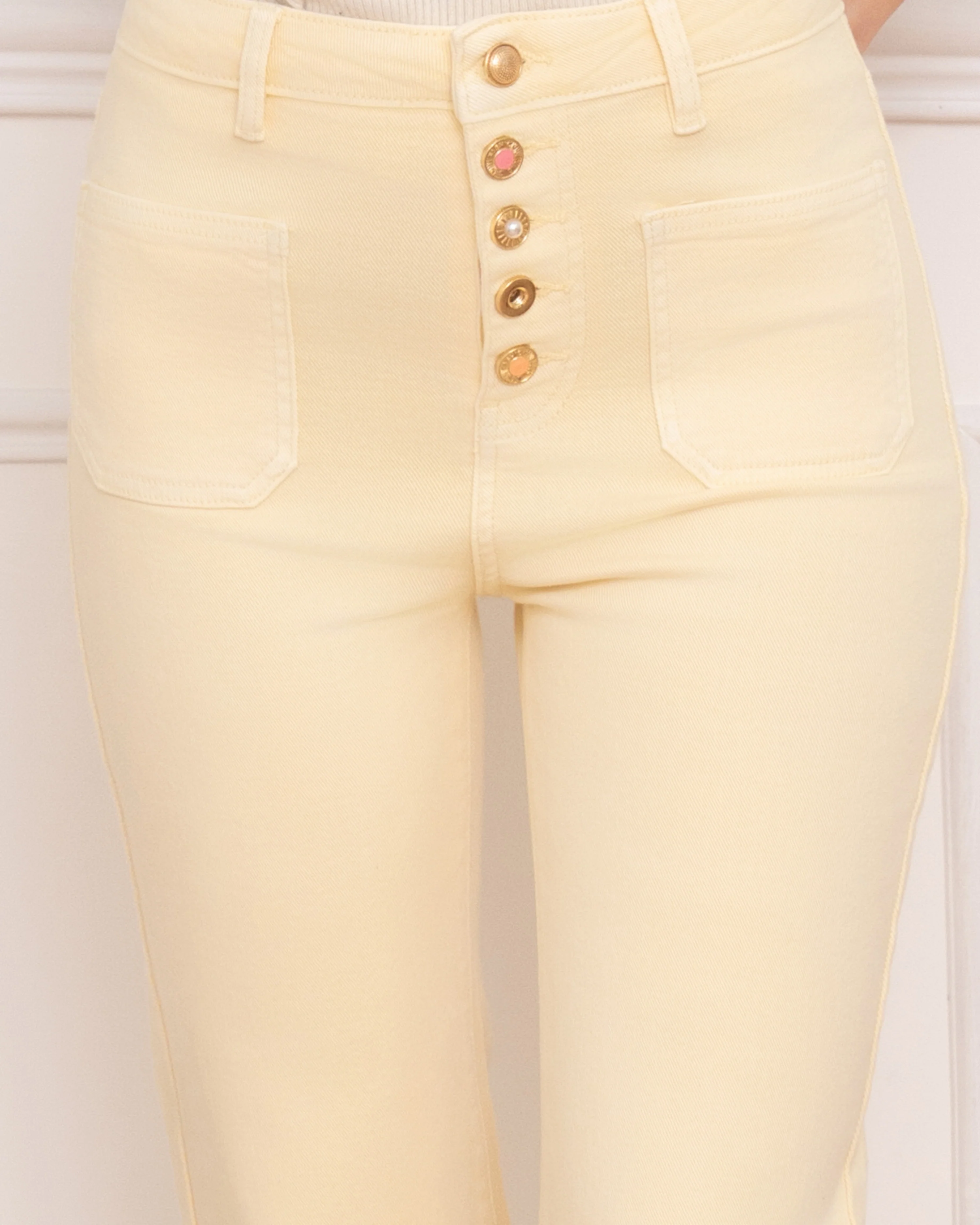 Folyrose | Wide leg jeans Mika-W Geel - Image 3