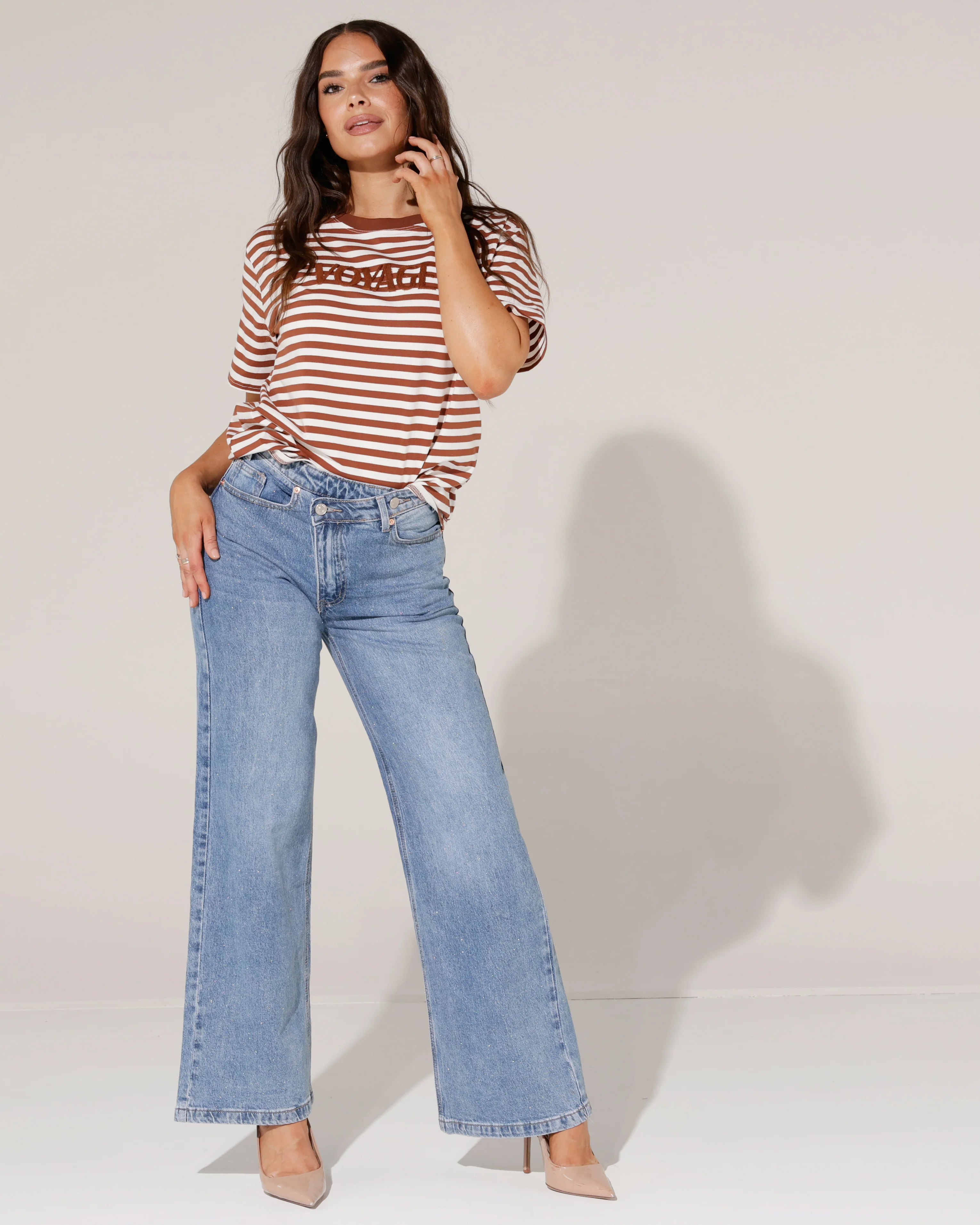 Folyrose | Wide leg jeans Nena Blauw - Image 2