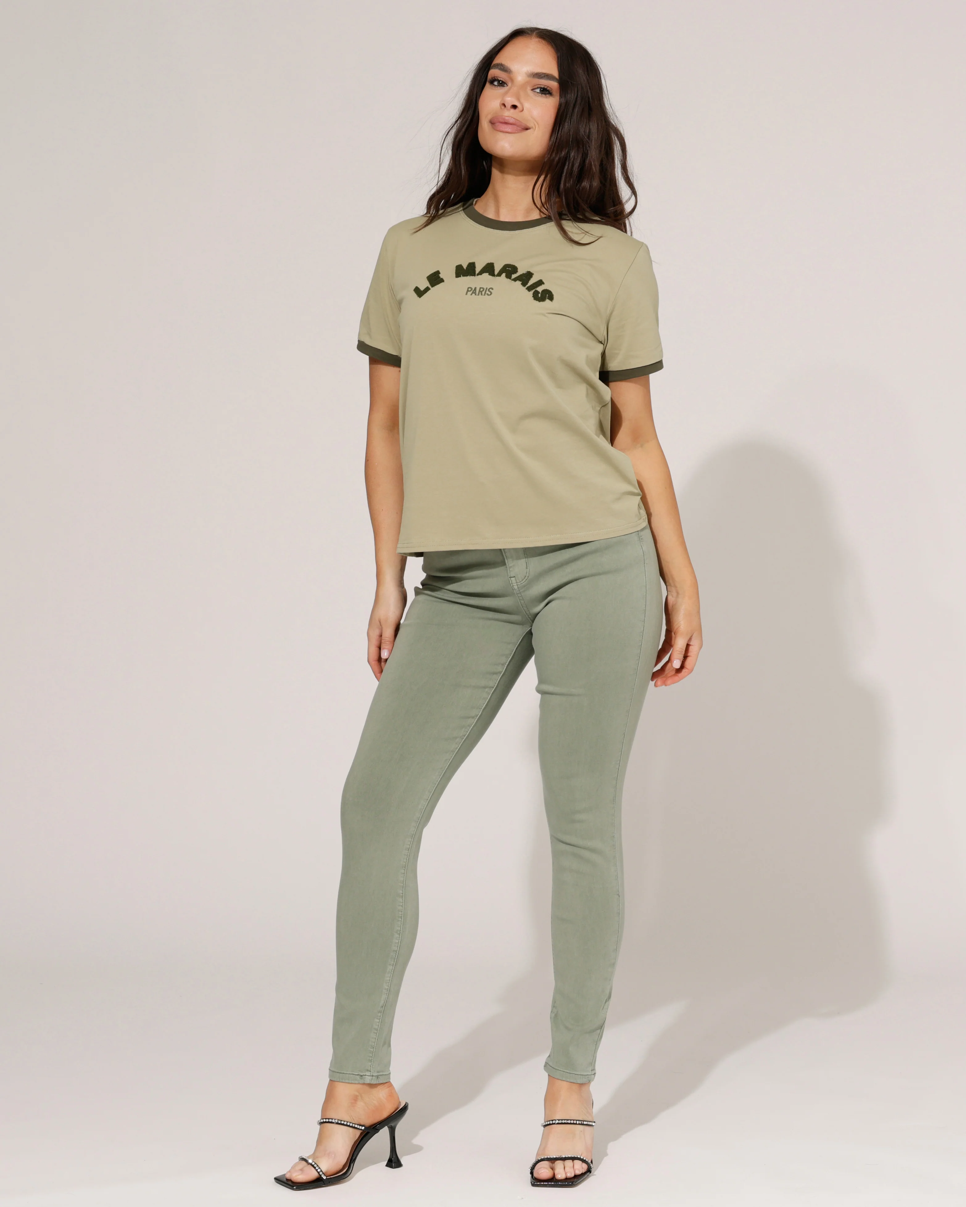 Goodies | Skinny jeans Lou-13 Groen - Image 6