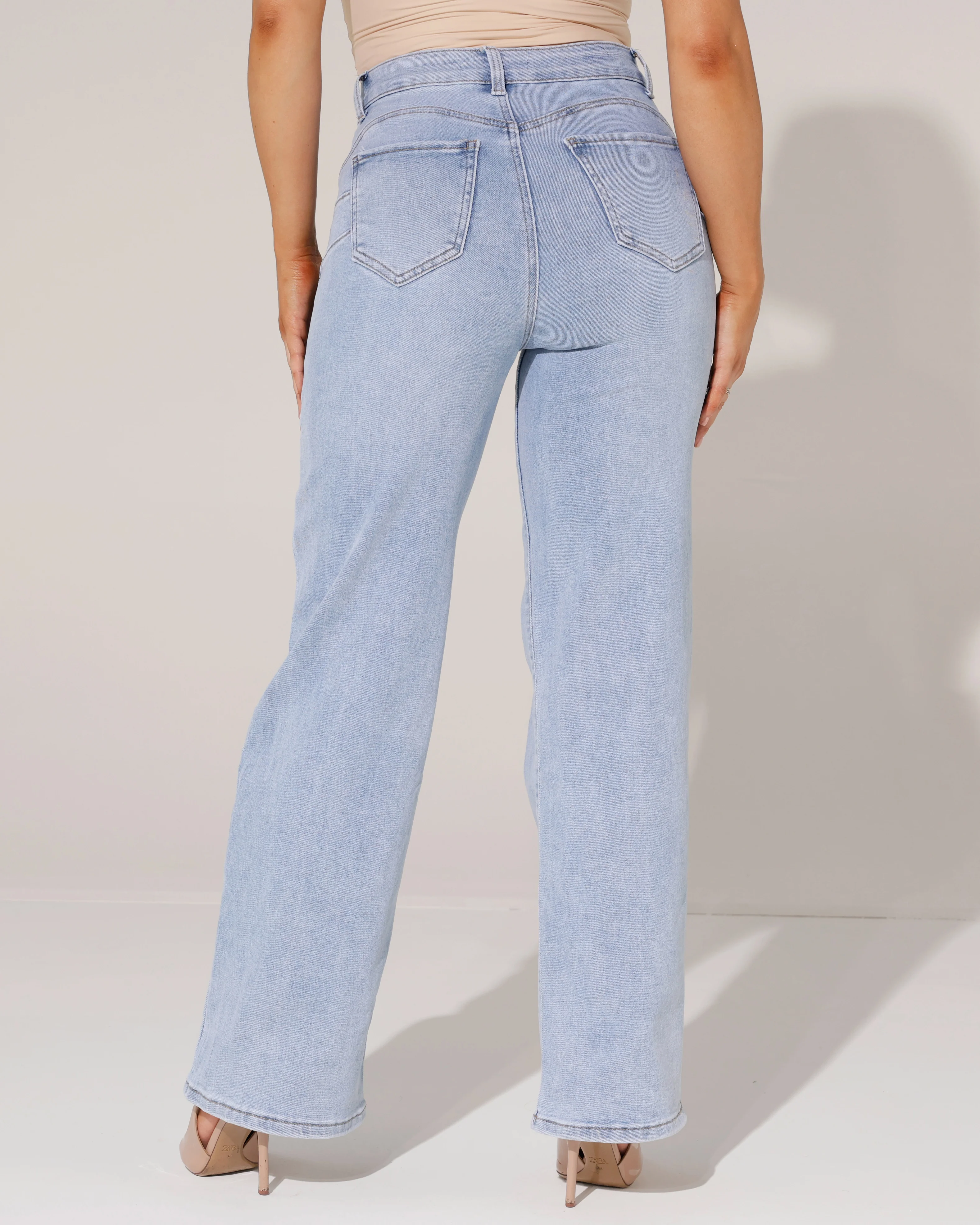 Goodies | Wide leg jeans Rosina Blauw - Image 3