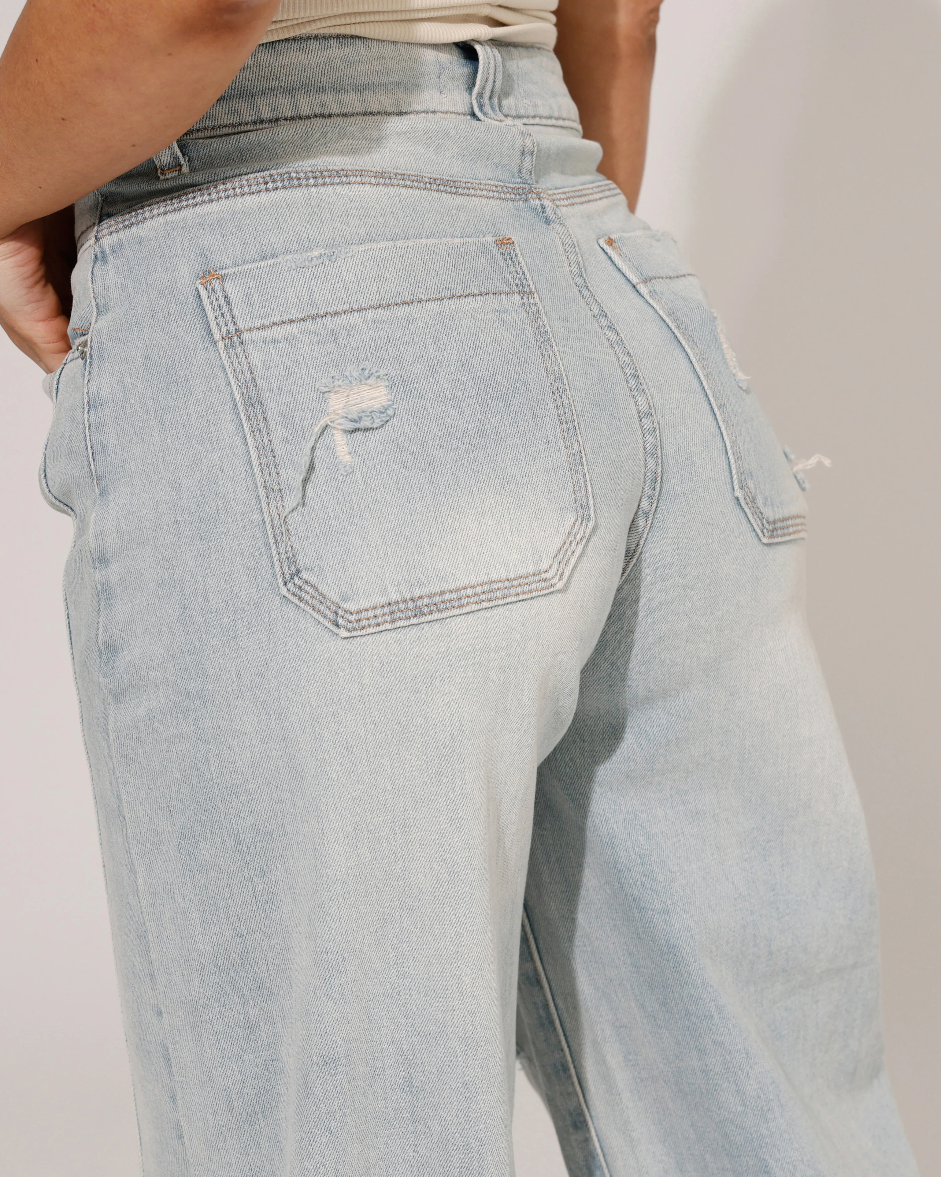 Hello Miss | Barrel jeans Gwen Blauw - Image 3