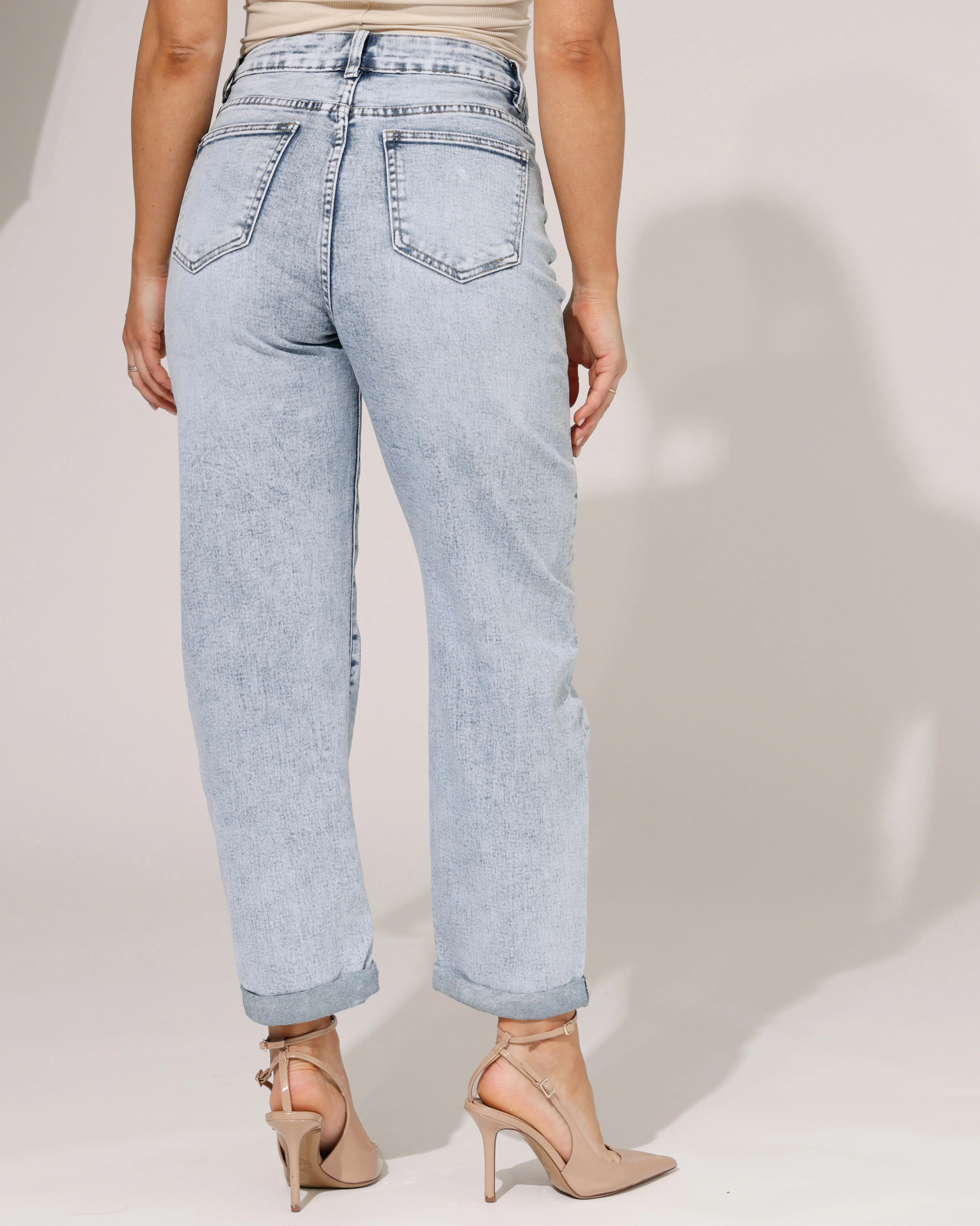 Hello Miss | Barrel jeans Nena-23 Blauw - Image 3