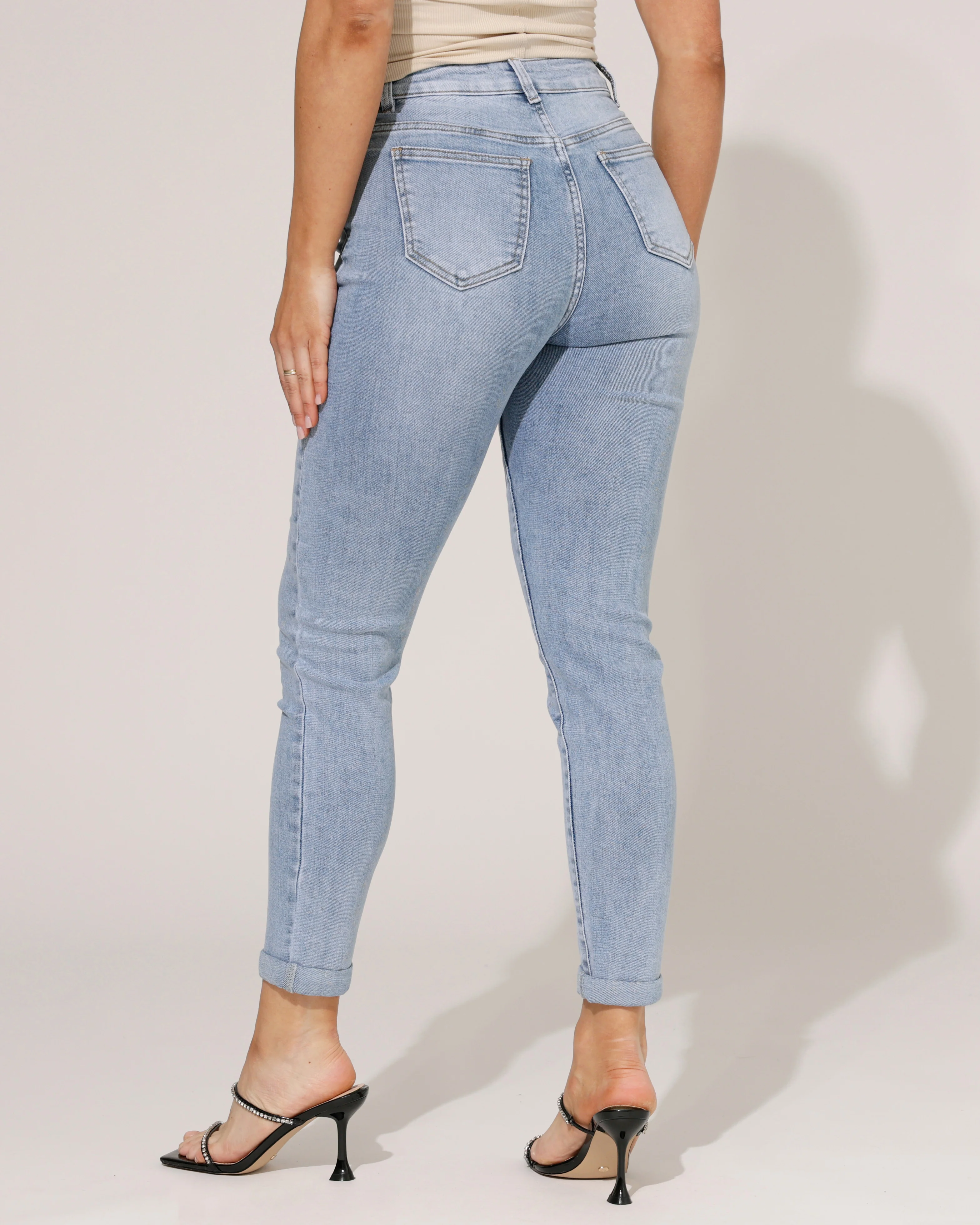 Hello Miss | Skinny jeans Cecile-6 Lichtblauw - Image 2