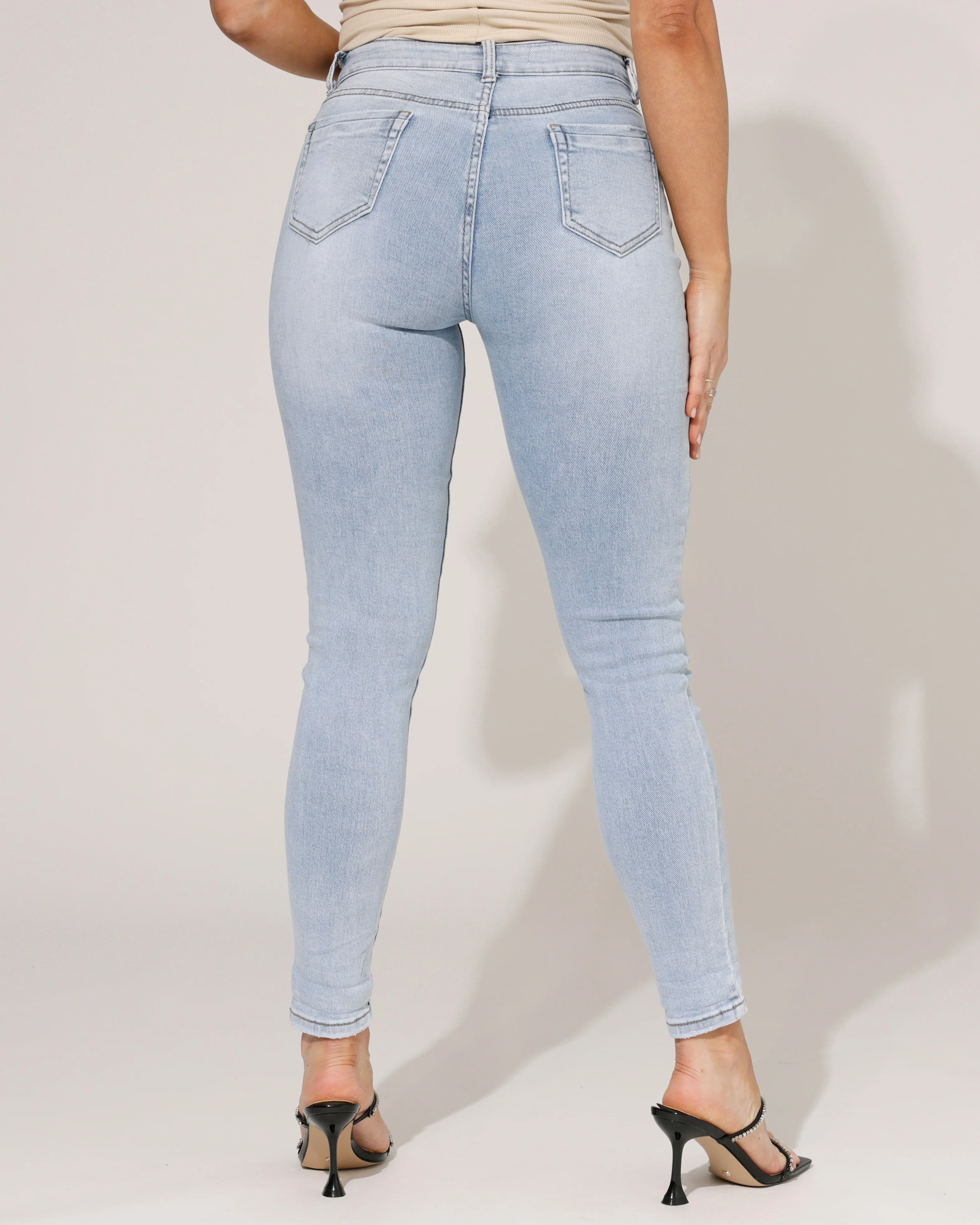 Hello Miss | Skinny jeans Levie-2 Blauw - Image 4