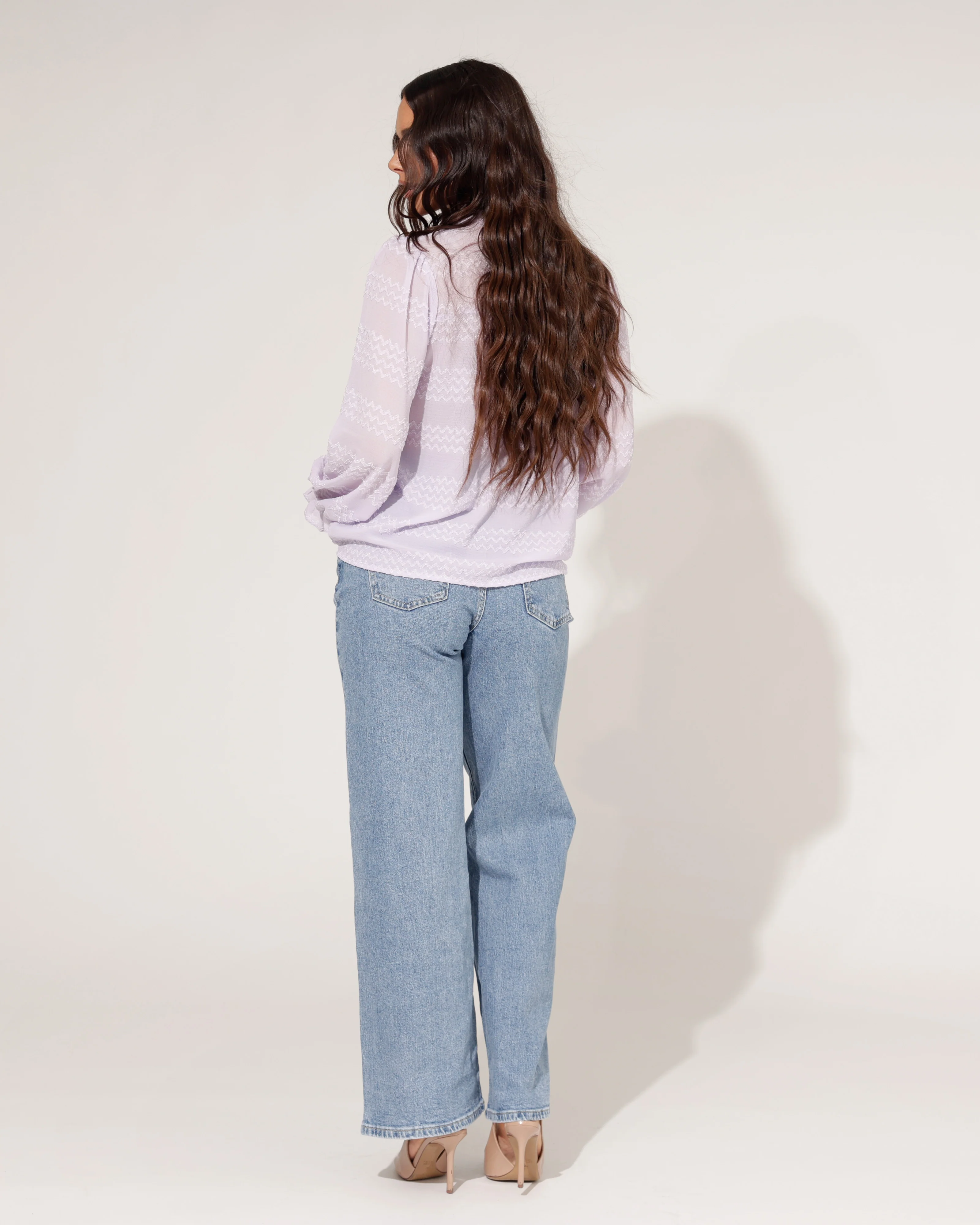 Hello Miss | Wide leg jeans Silvy Blauw - Image 4