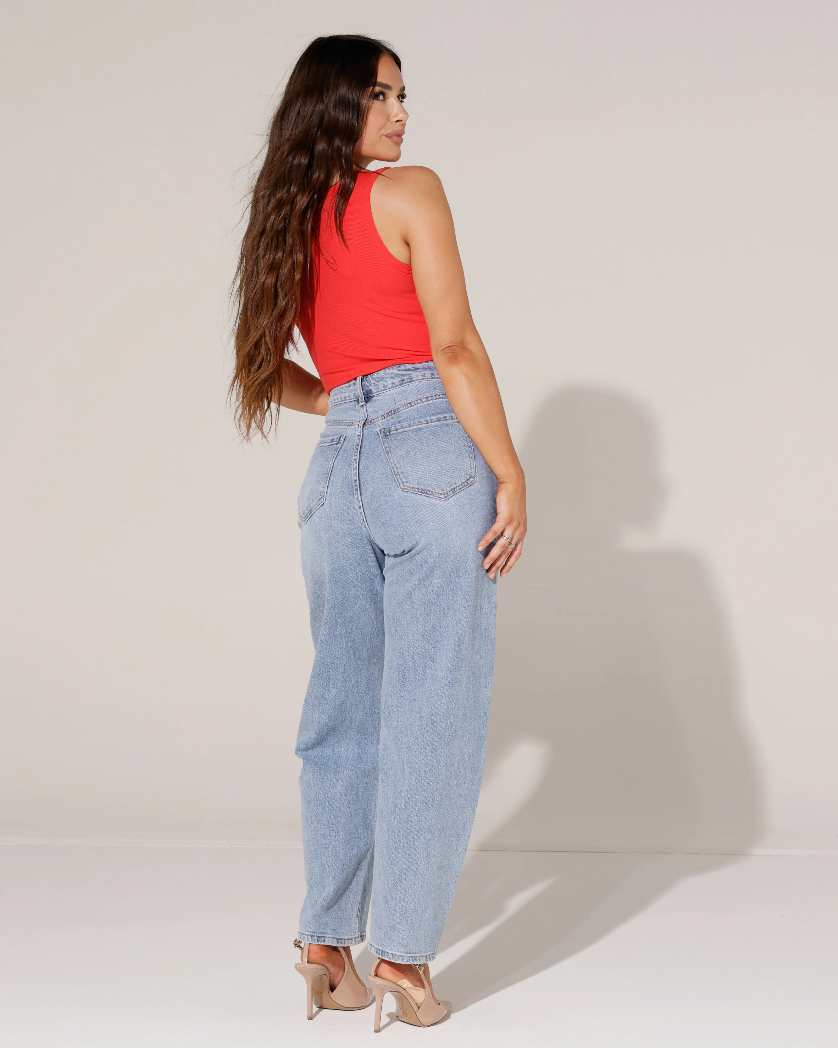 Hemd met zilverkleurige studs Lola Rood - Image 7