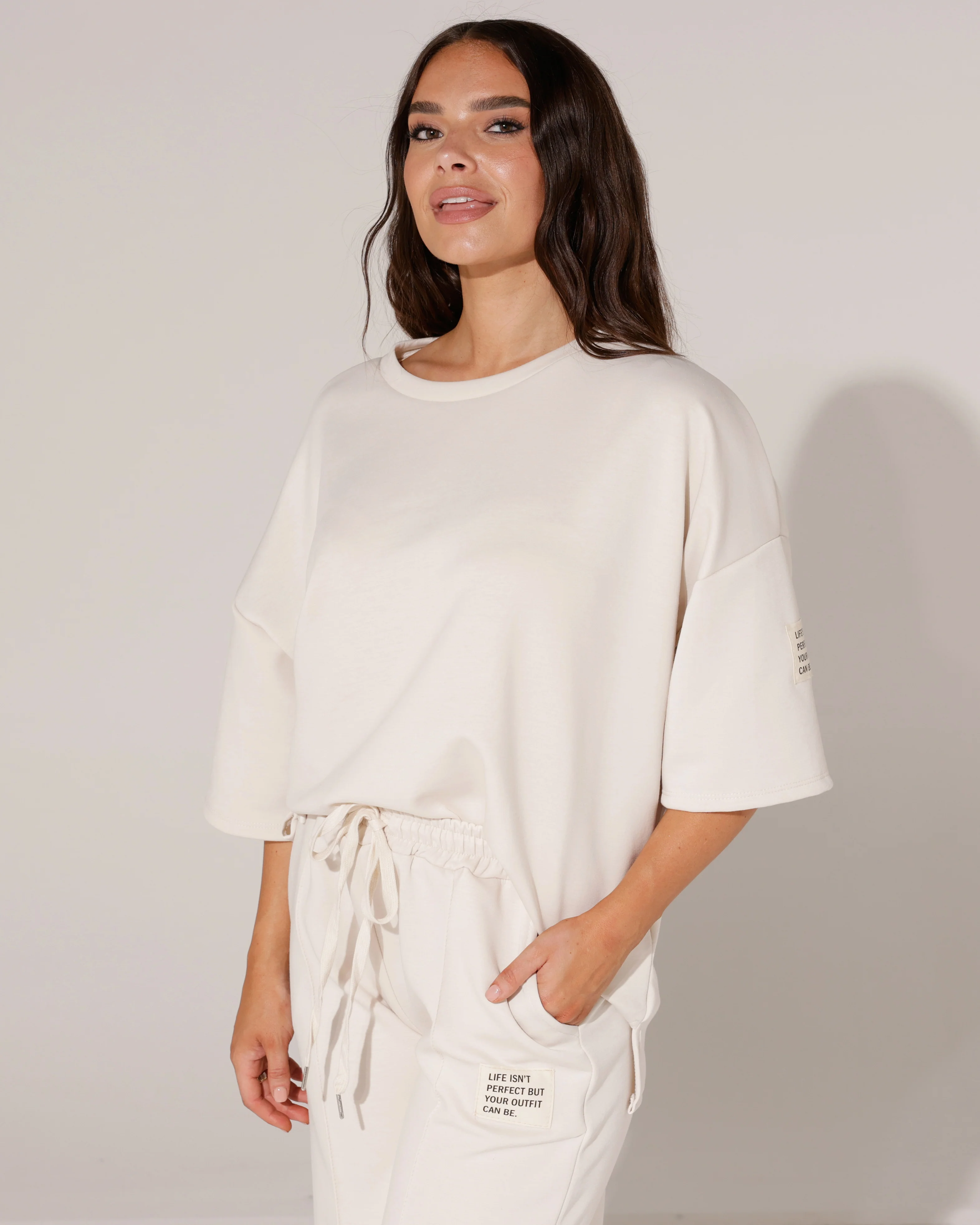Huispak korte mouwen beige label isn't Perfect Beige - Image 3
