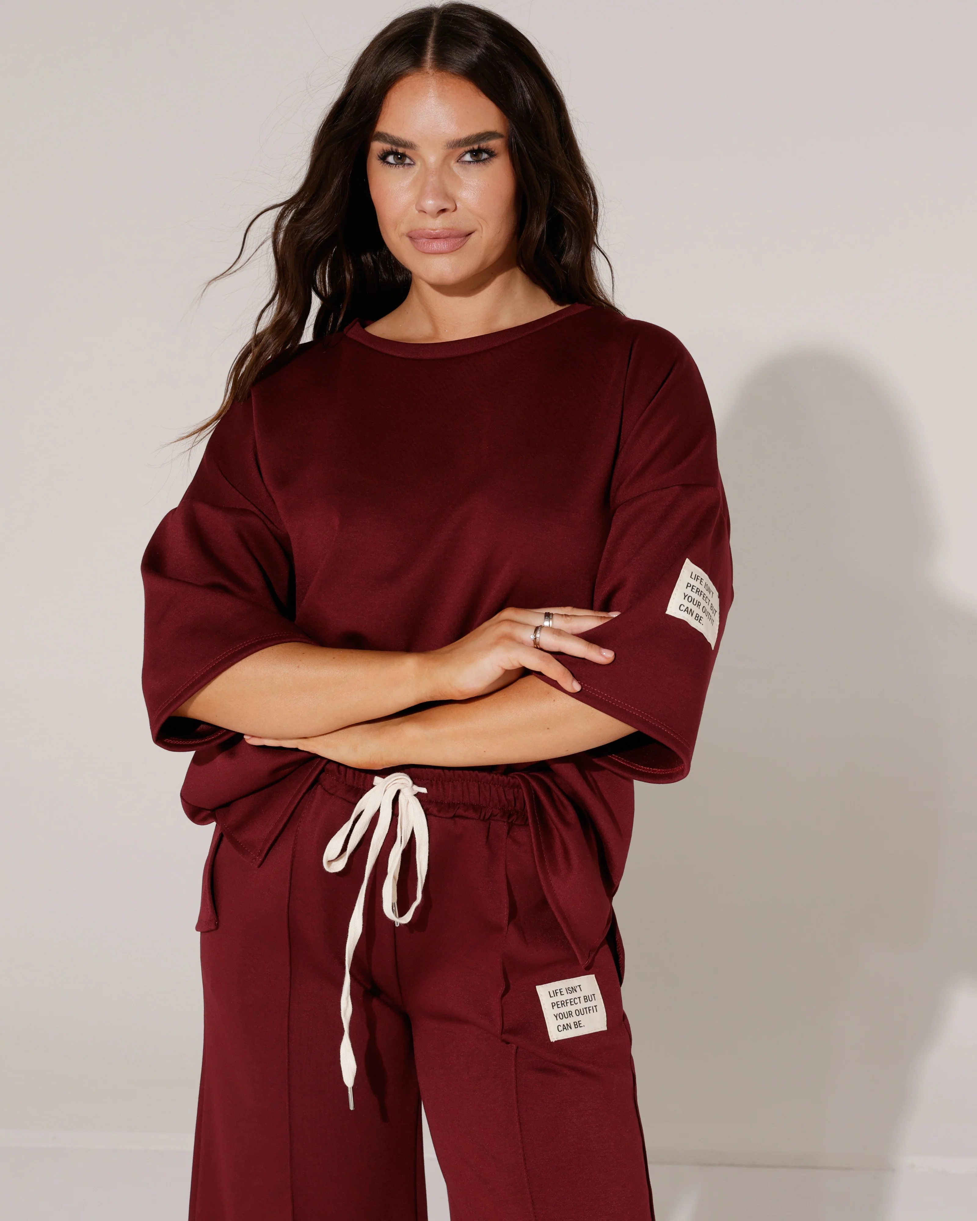 Huispak korte mouwen beige label isn't Perfect Bordeaux - Image 4