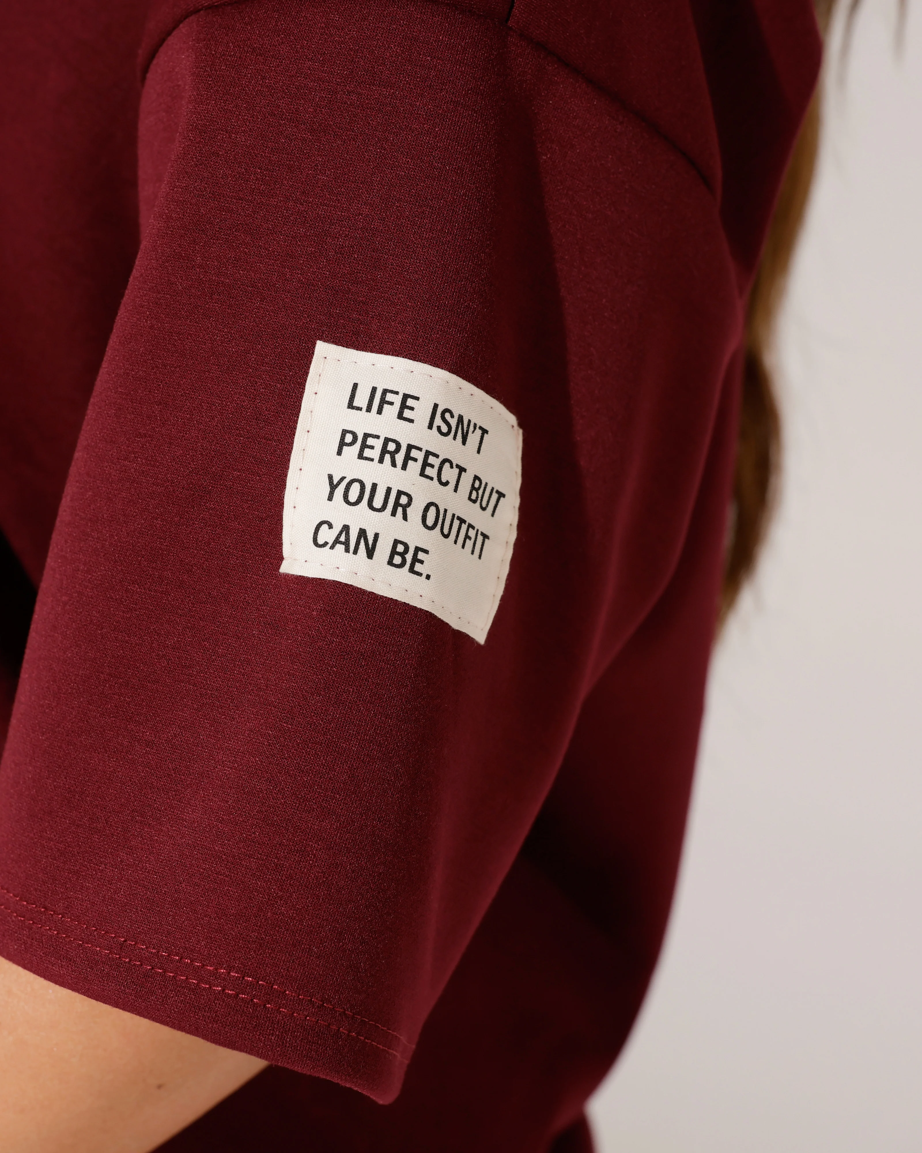 Huispak korte mouwen beige label isn't Perfect Bordeaux - Image 5