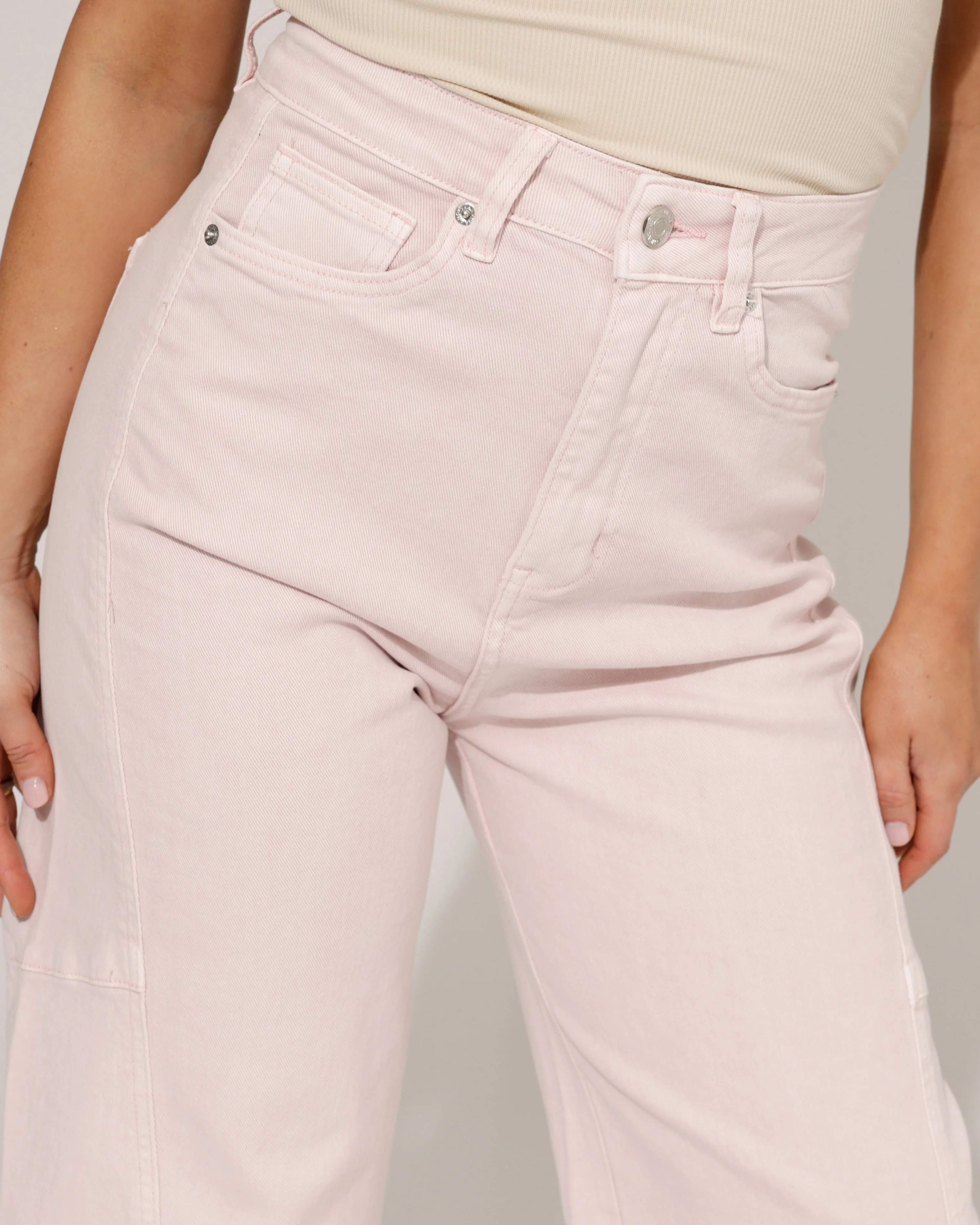 Jewelly | Barrel jeans Jones-7 Lichtroze - Image 3