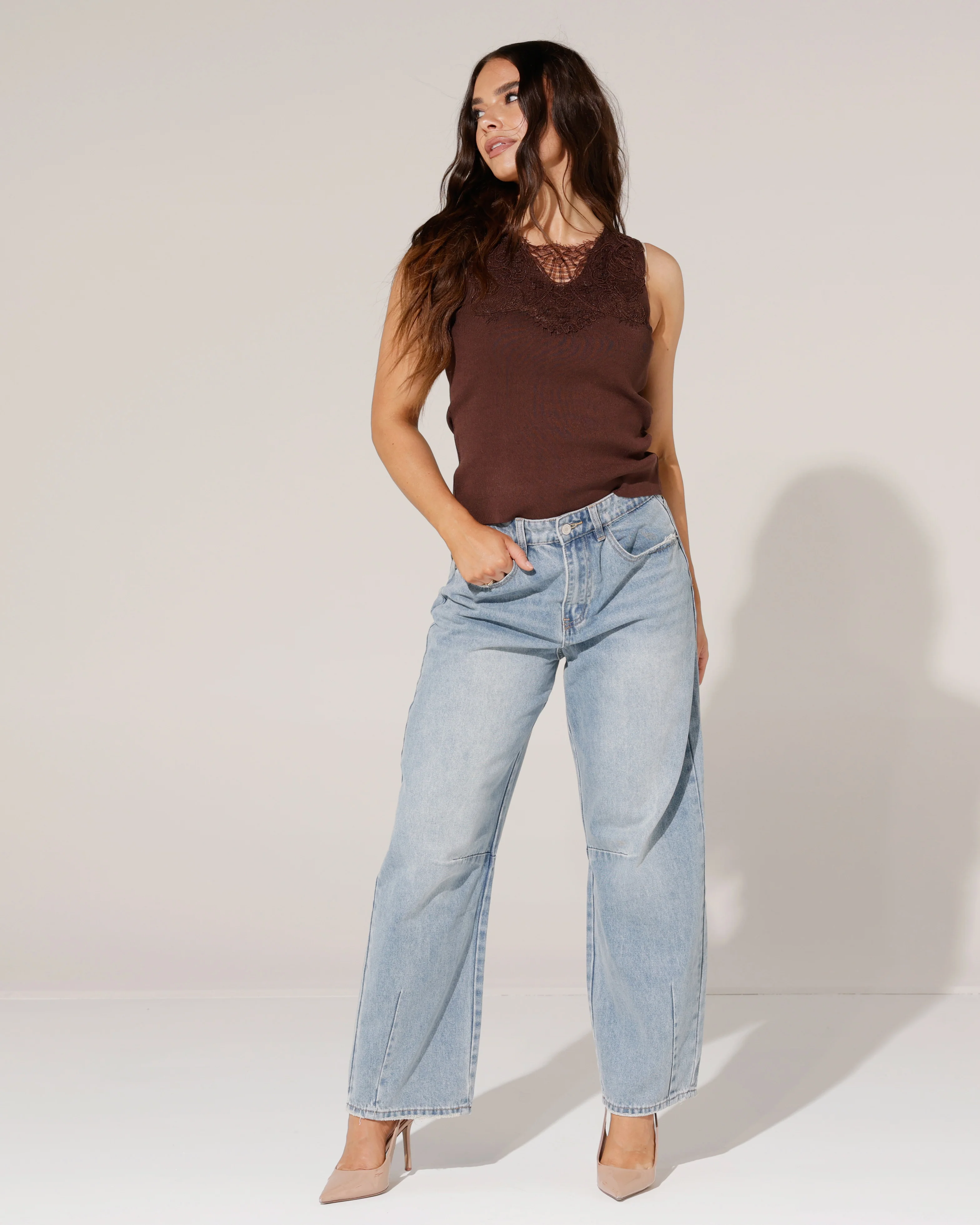 Laulia | Barrel jeans, ankle lenght Josine Blauw - Image 3