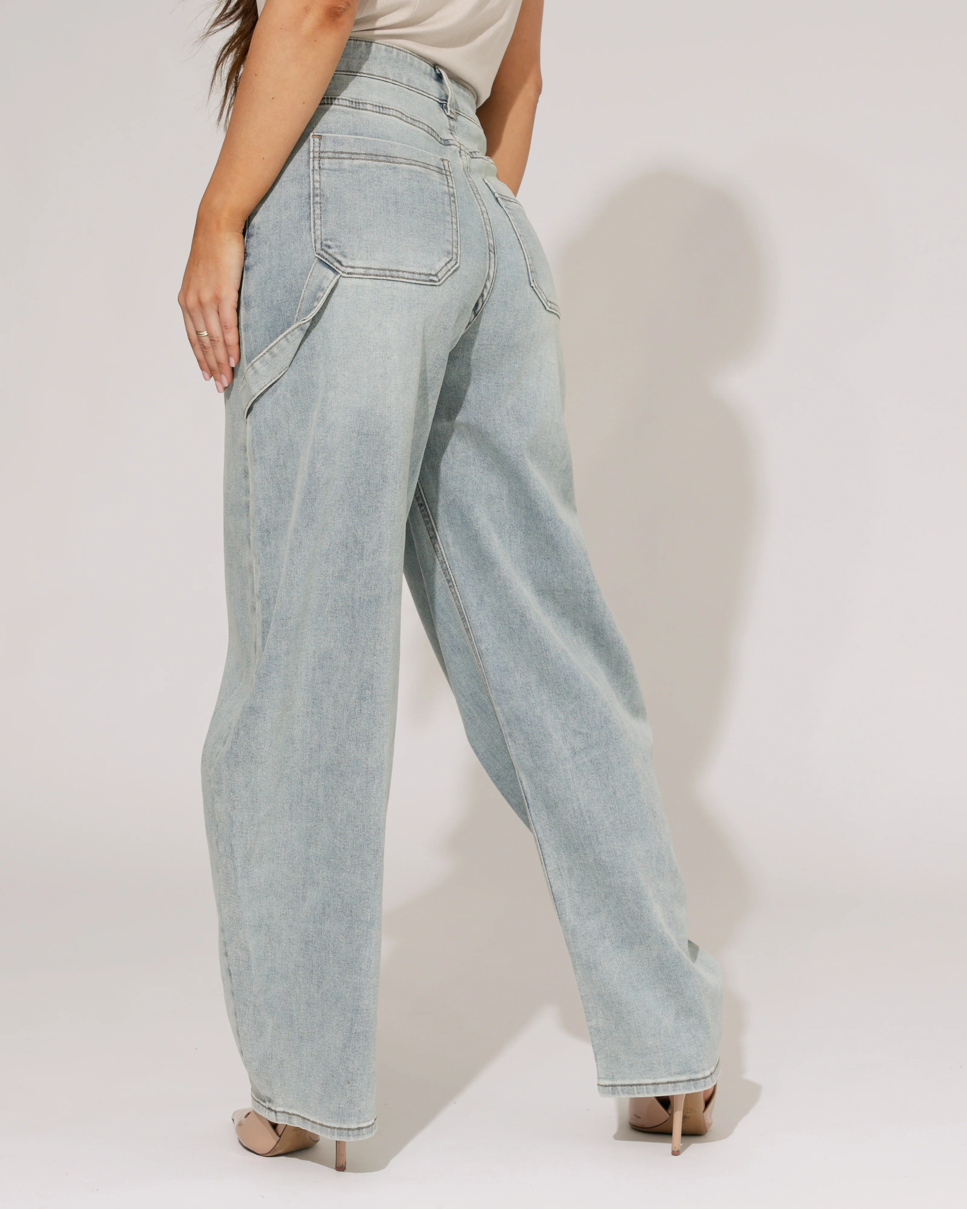 Laulia | Barrel jeans, full length Isa Blauw - Image 4