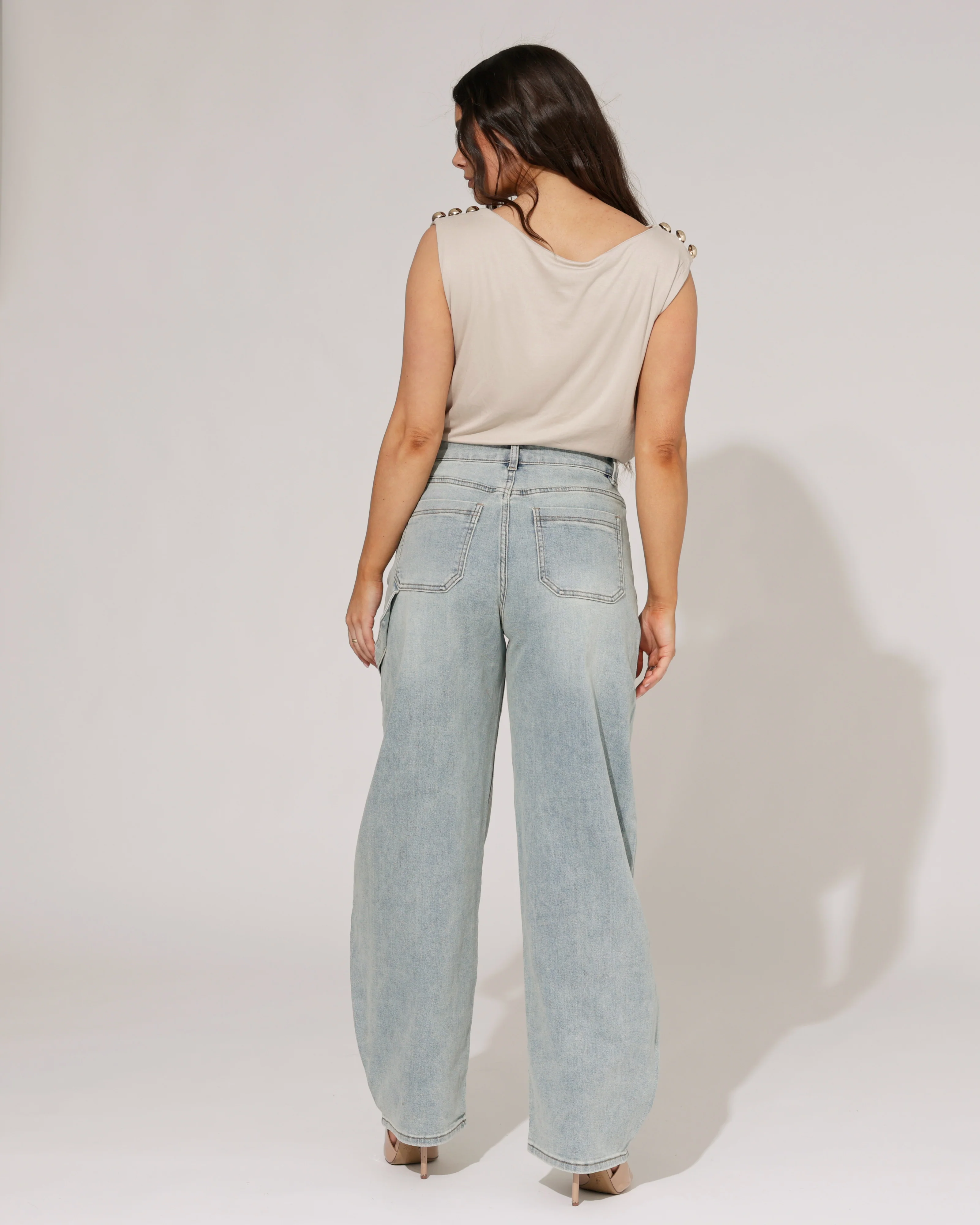 Laulia | Barrel jeans, full length Isa Blauw - Image 5