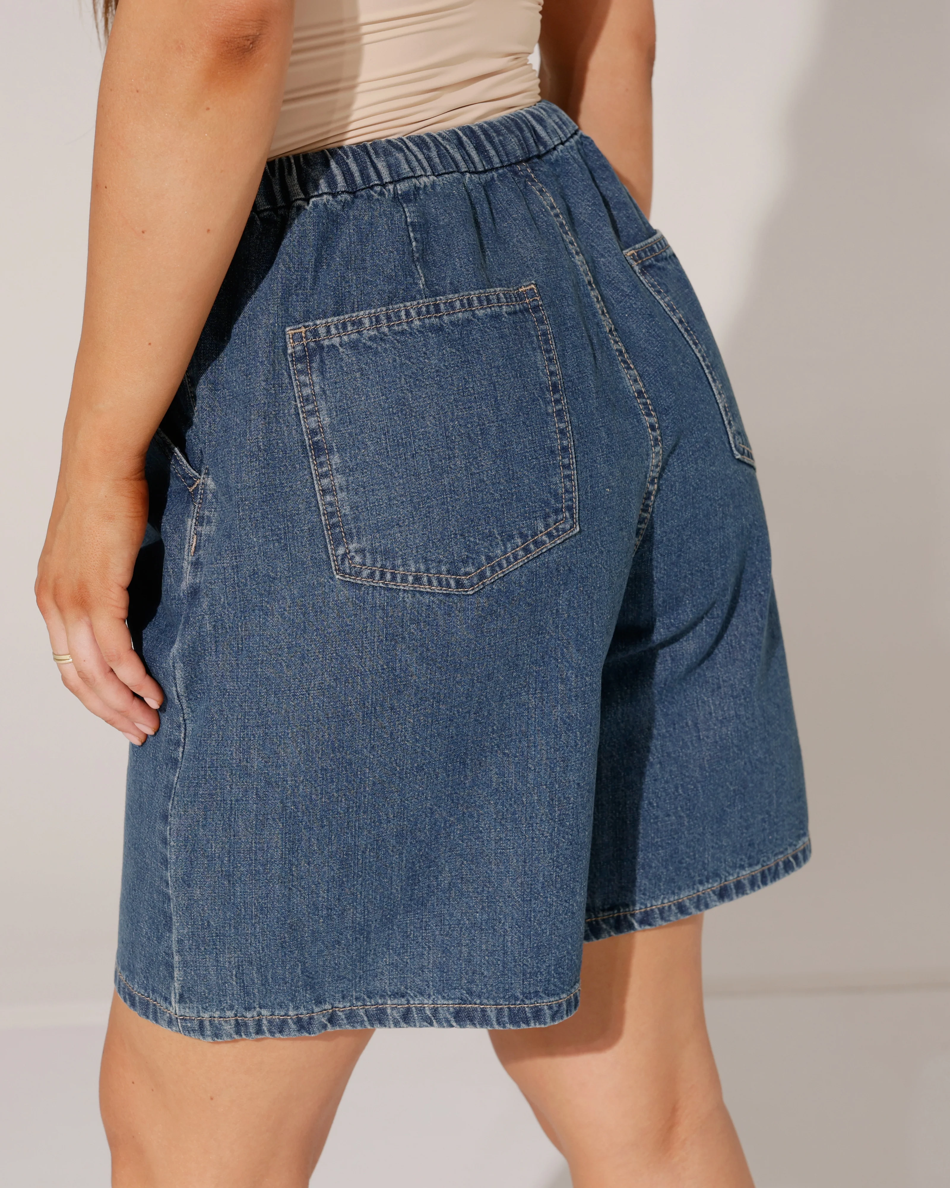 Laulia | Denim short Chloe Blauw - Image 5