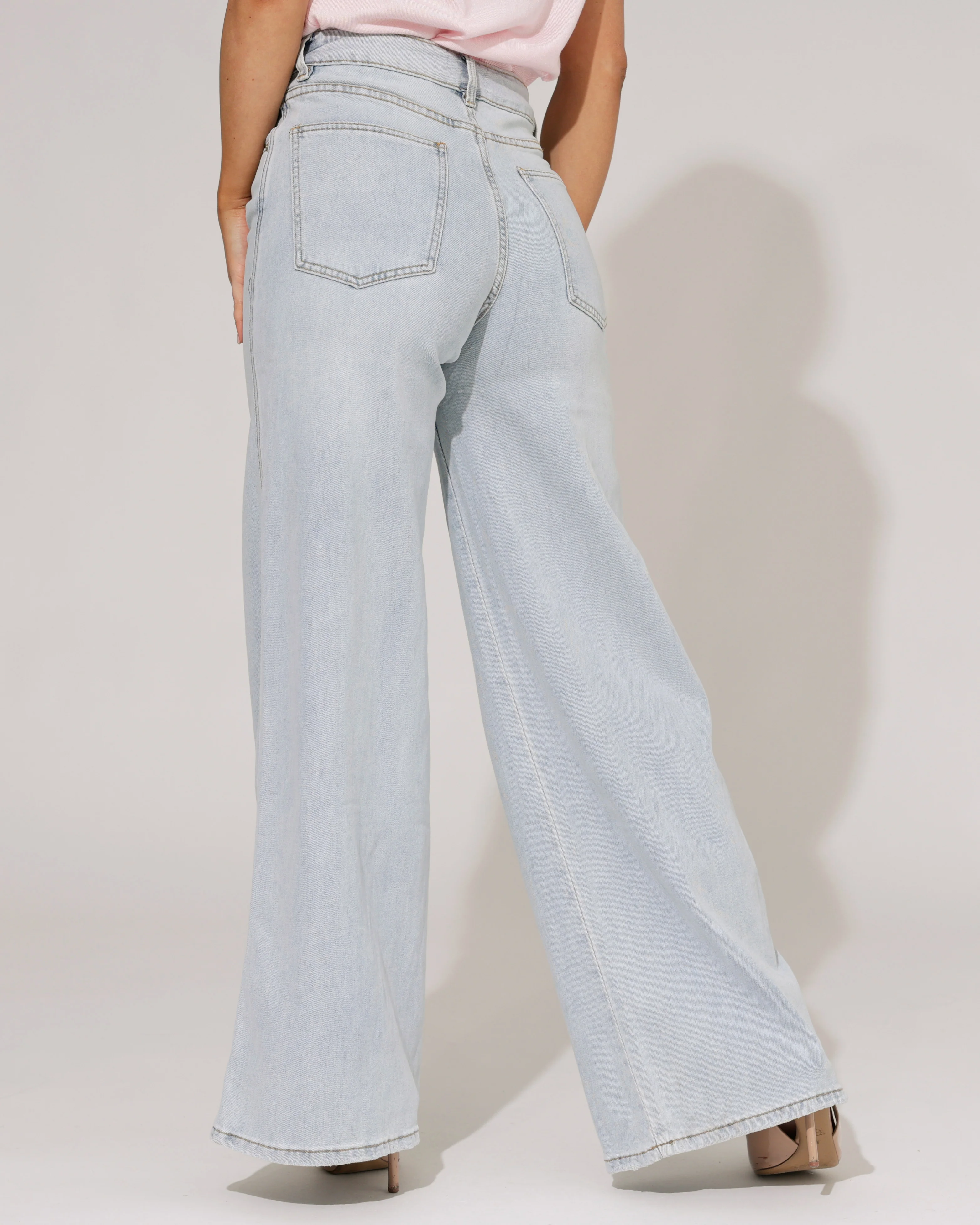 Laulia | Extra wide leg jeans Novi Blauw - Image 3