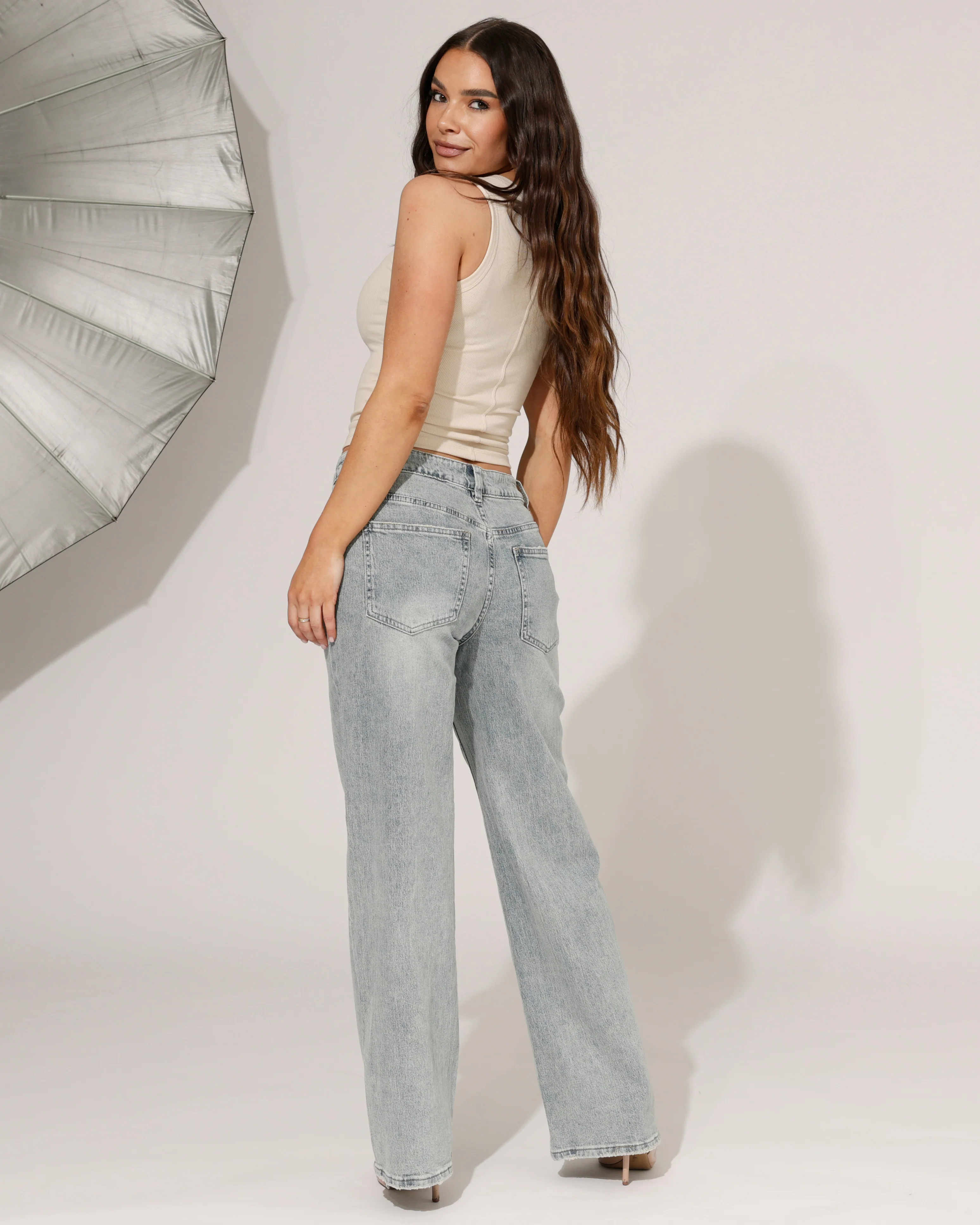 Laulia | Wide leg jeans Olivia-2 Blauw - Image 6