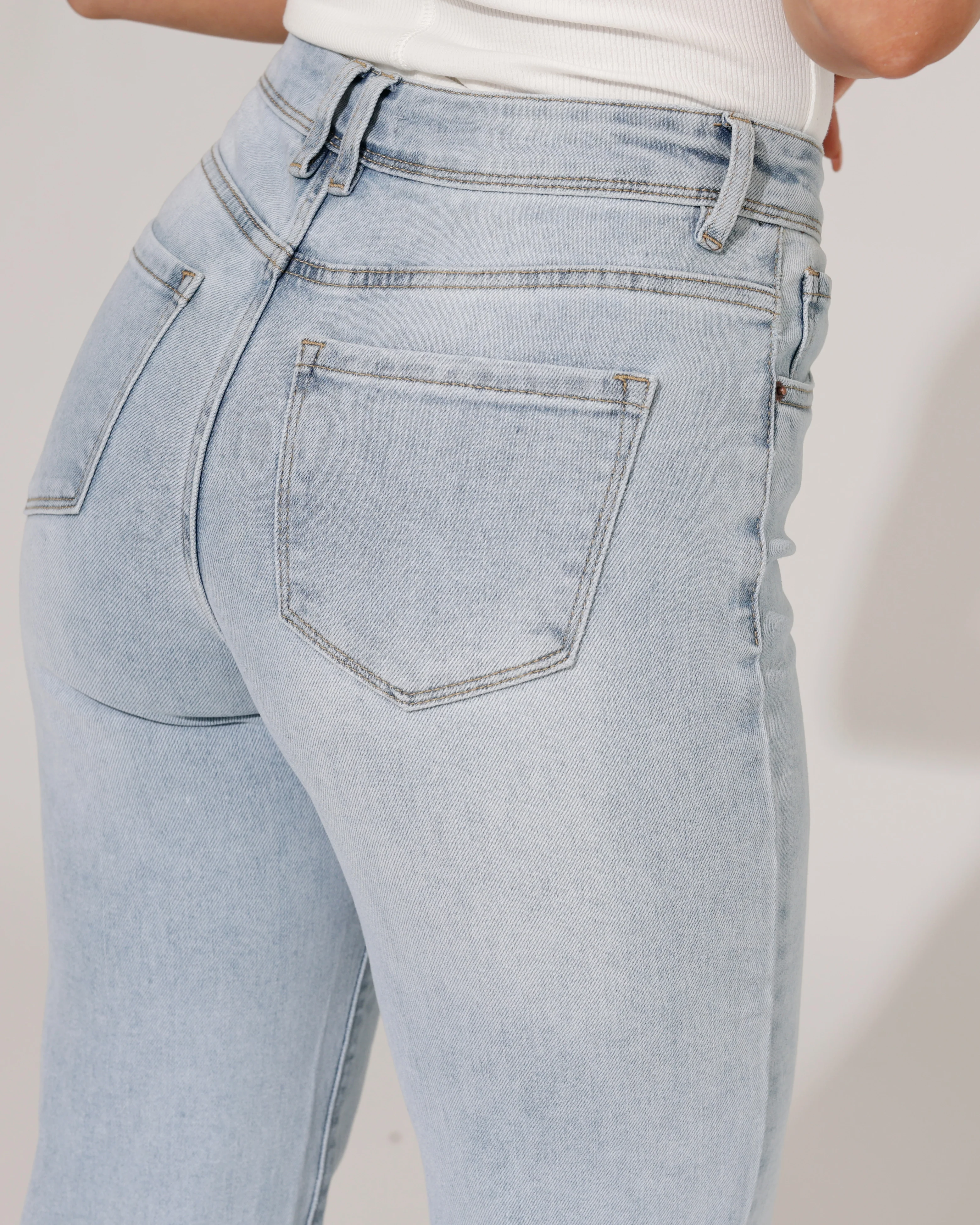 Norfy | Straight jeans Joline-1 Lichtblauw - Image 5