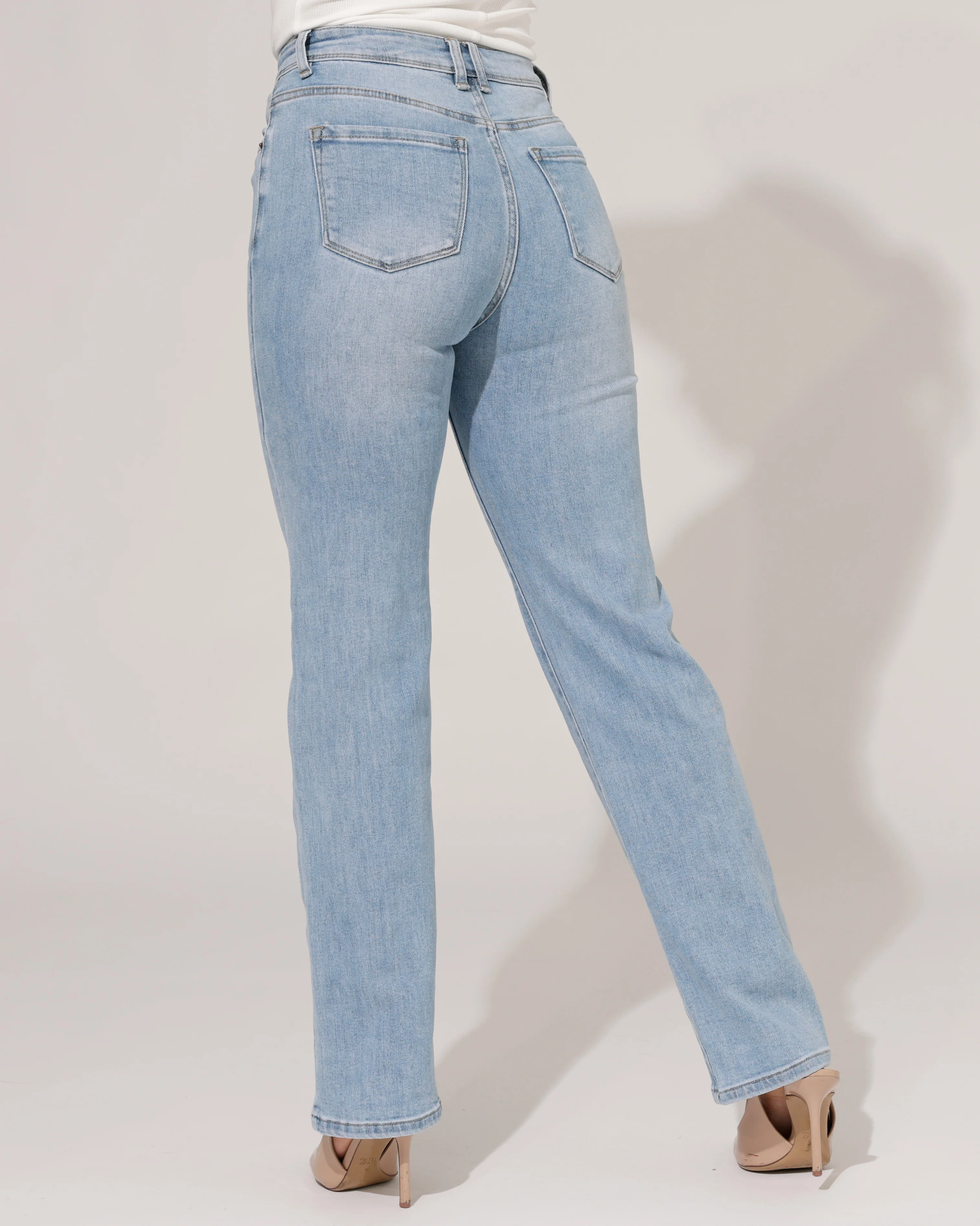Norfy | Straight jeans Kimmie-1 Blauw - Image 4
