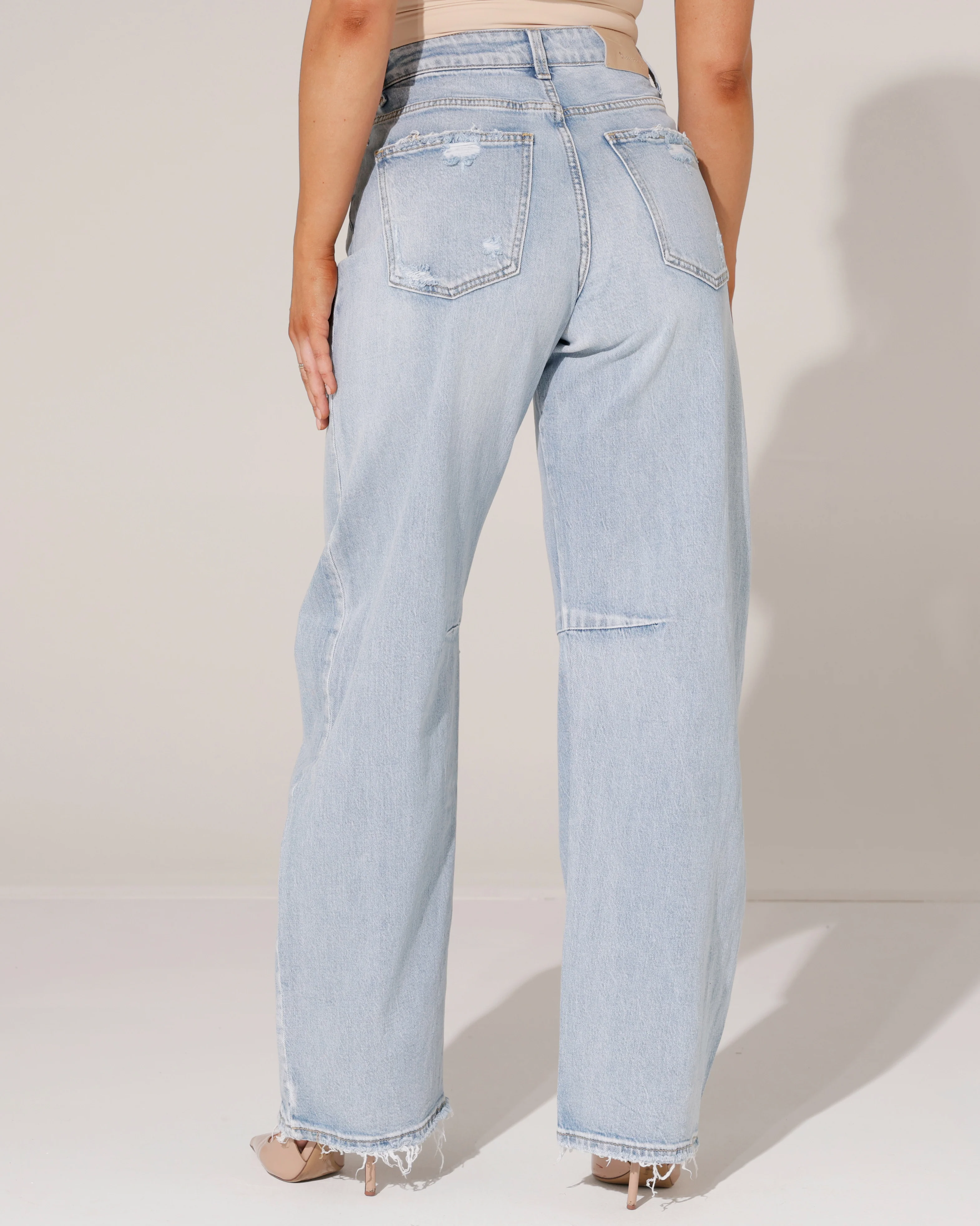 Queen Hearts | Barrel jeans Milly Lichtblauw - Image 4
