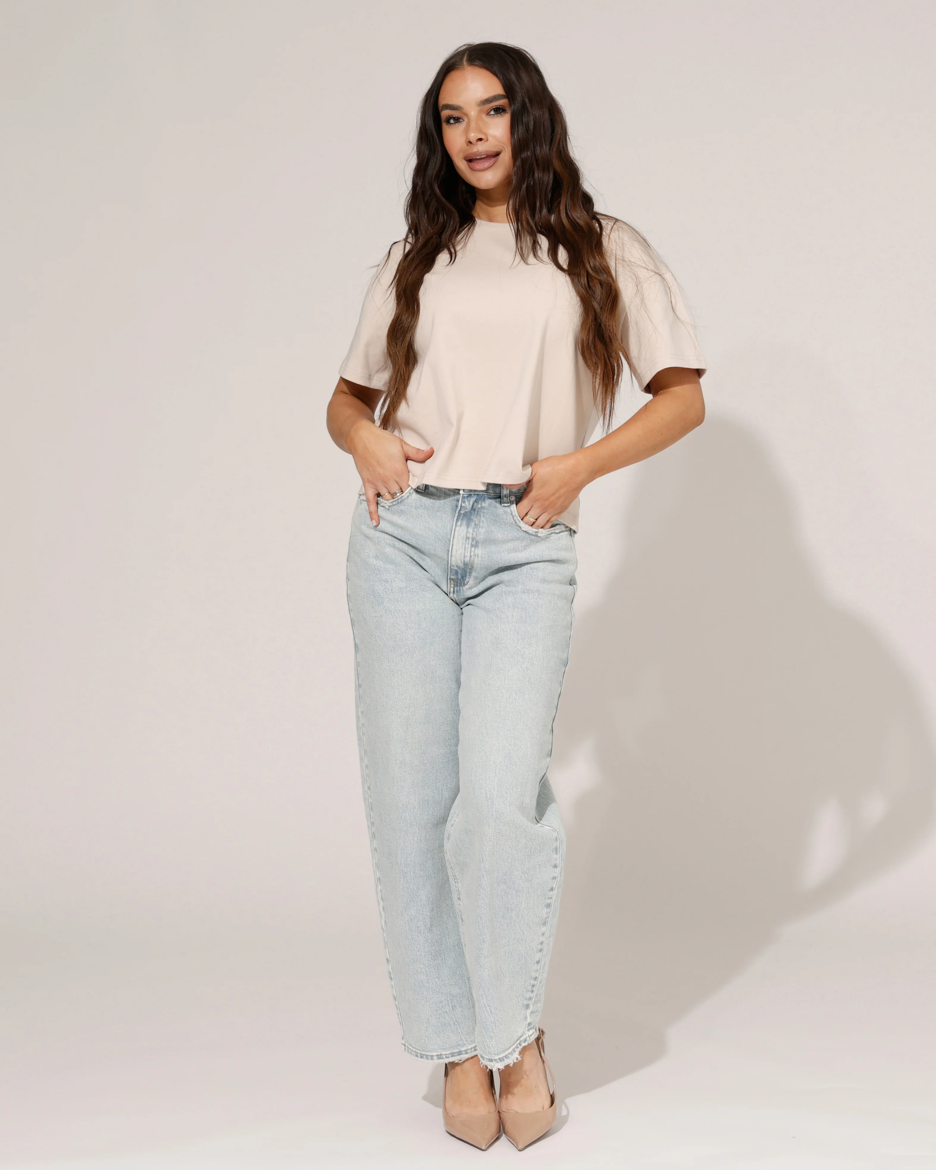Queen Hearts | Barrel jeans Nola-1 Blauw - Image 3