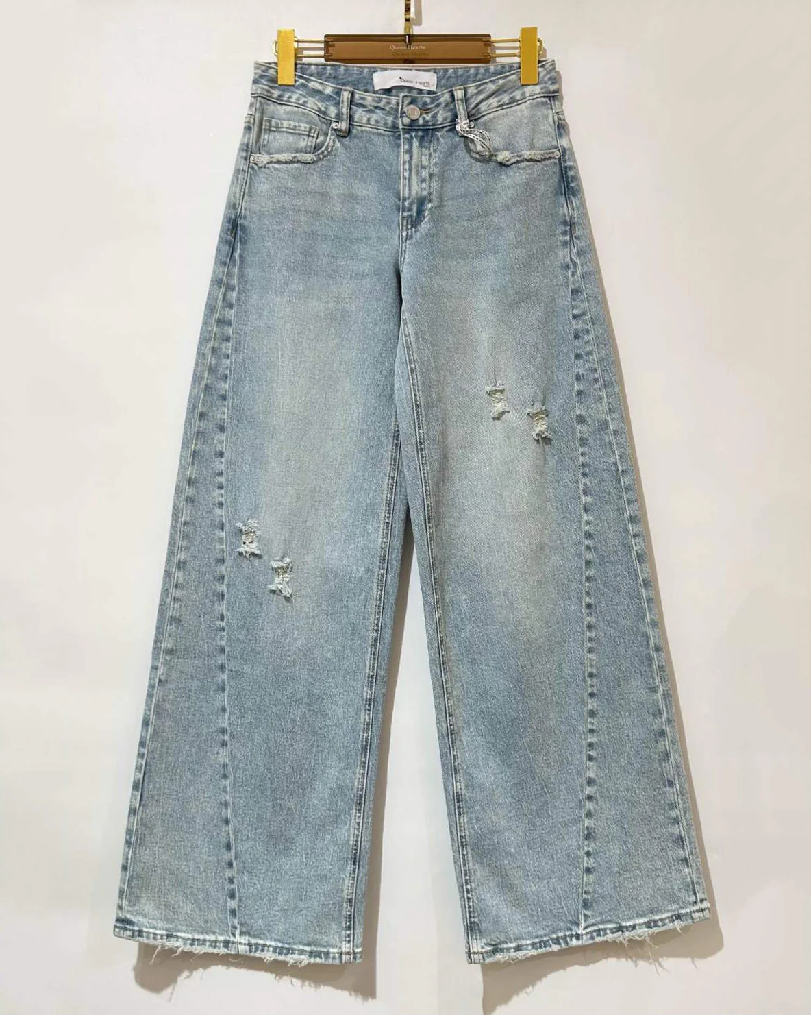 Queen Hearts | Extra wide leg, low waist Rory Lichtblauw