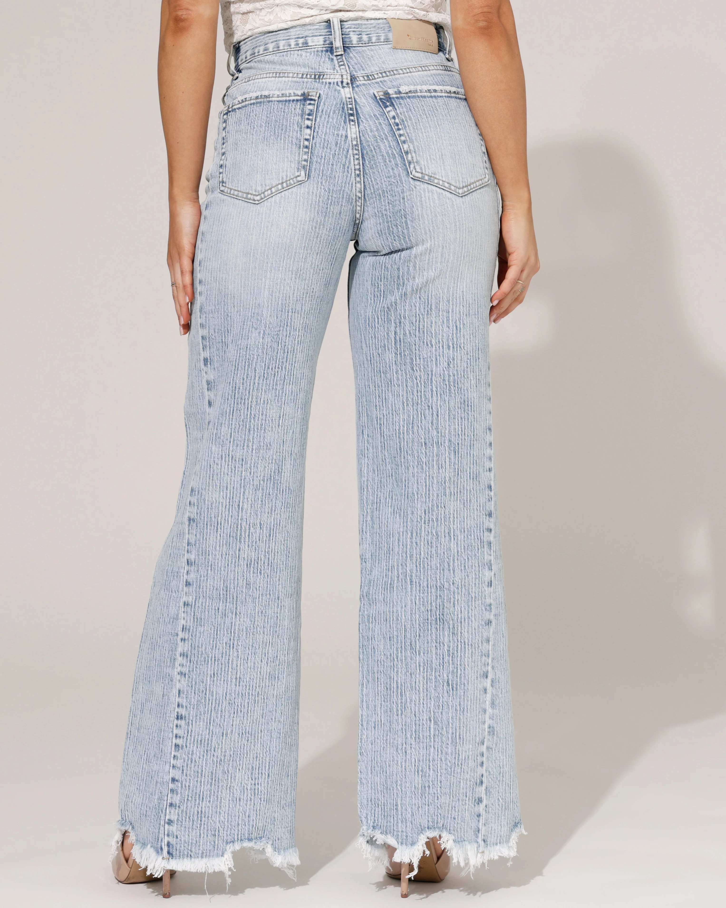 Queen Hearts | Wide leg jeans Sas Blauw - Image 3
