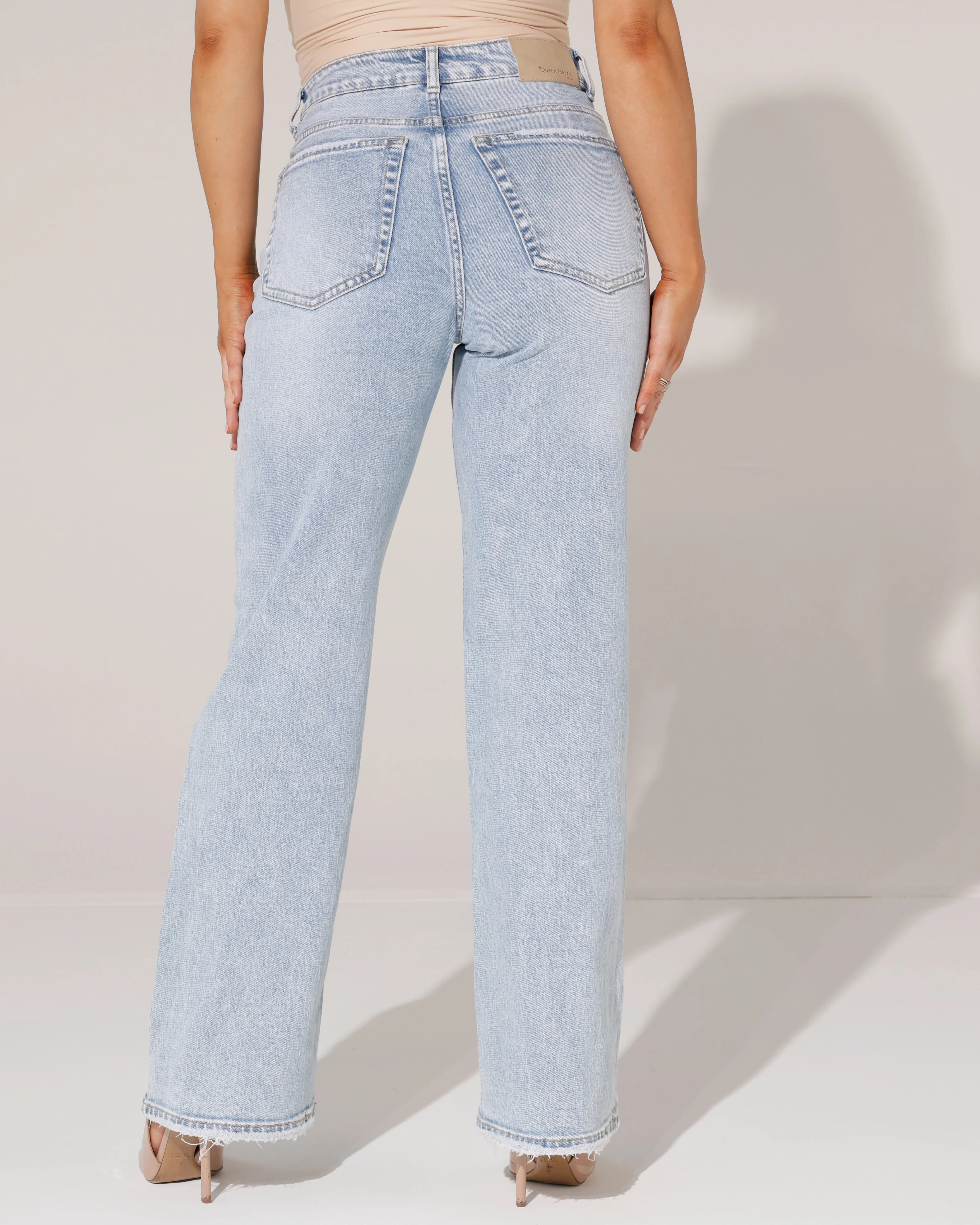 Queen Hearts | Wide leg jeans Pien Blauw - Image 2