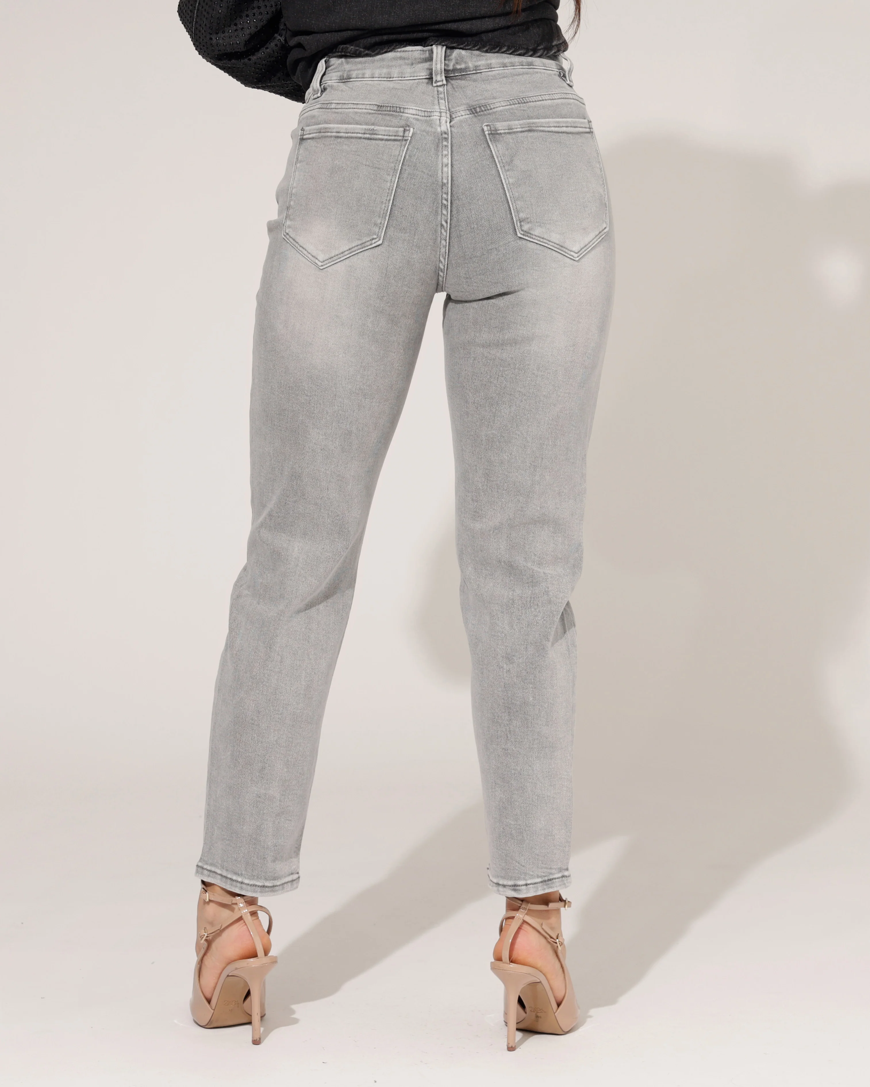 Redseventy | Mom jeans Pris-21 Grijs - Image 4