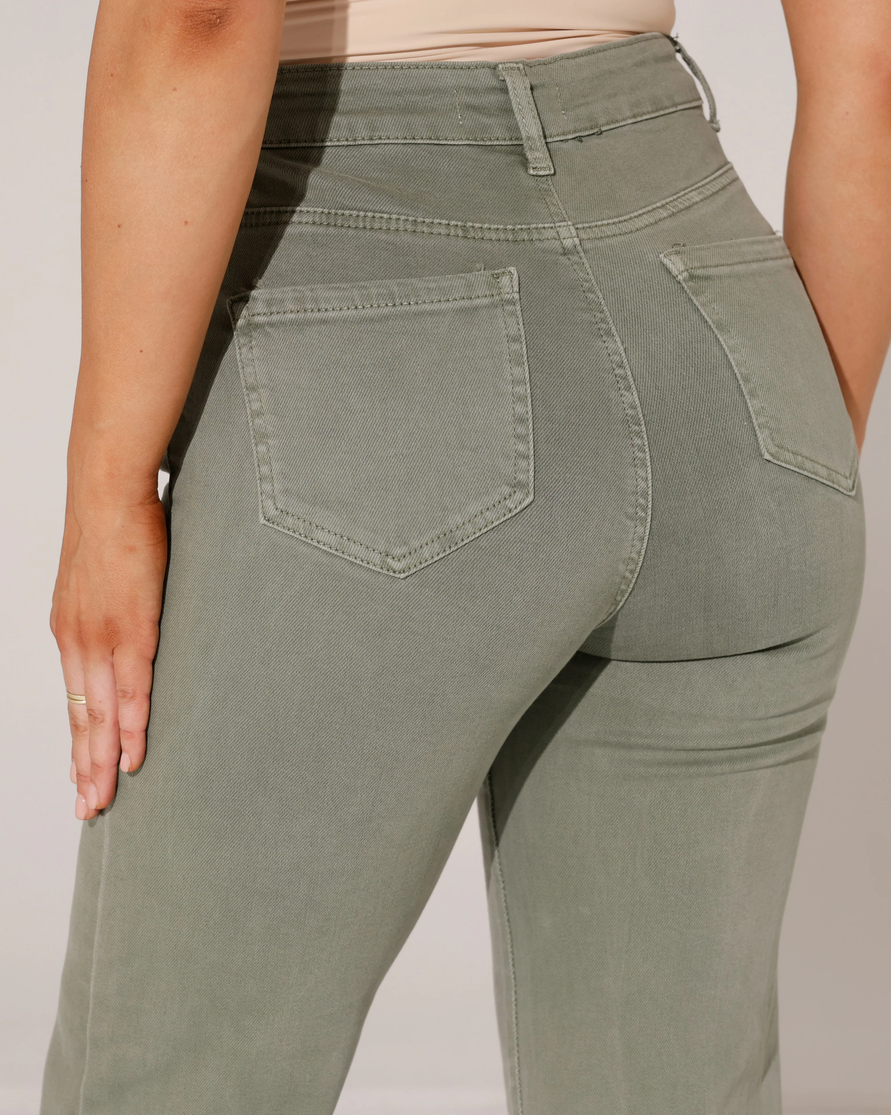 Redseventy | Wide leg jeans Kizzy-5 Groen - Image 3