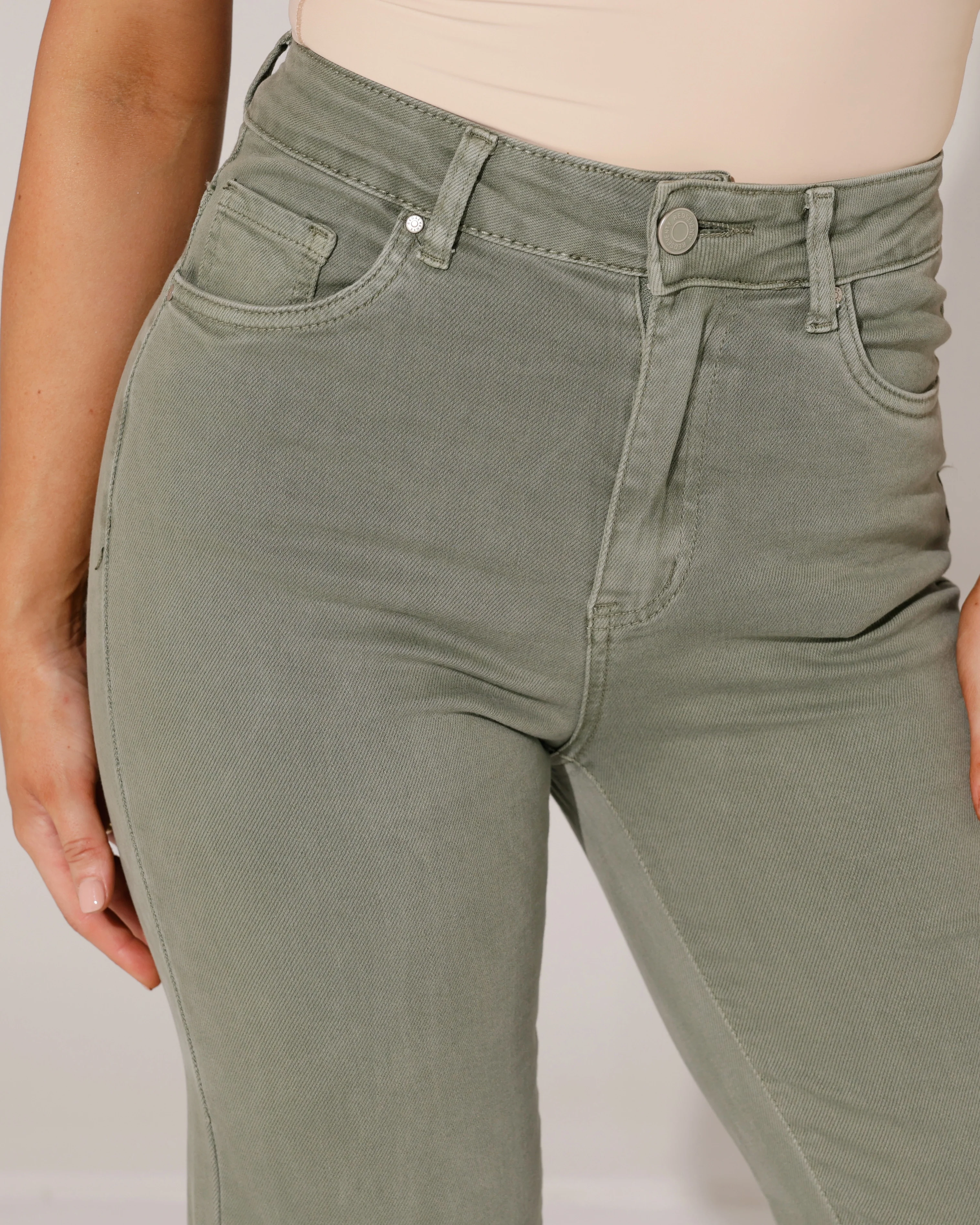 Redseventy | Wide leg jeans Kizzy-5 Groen - Image 4
