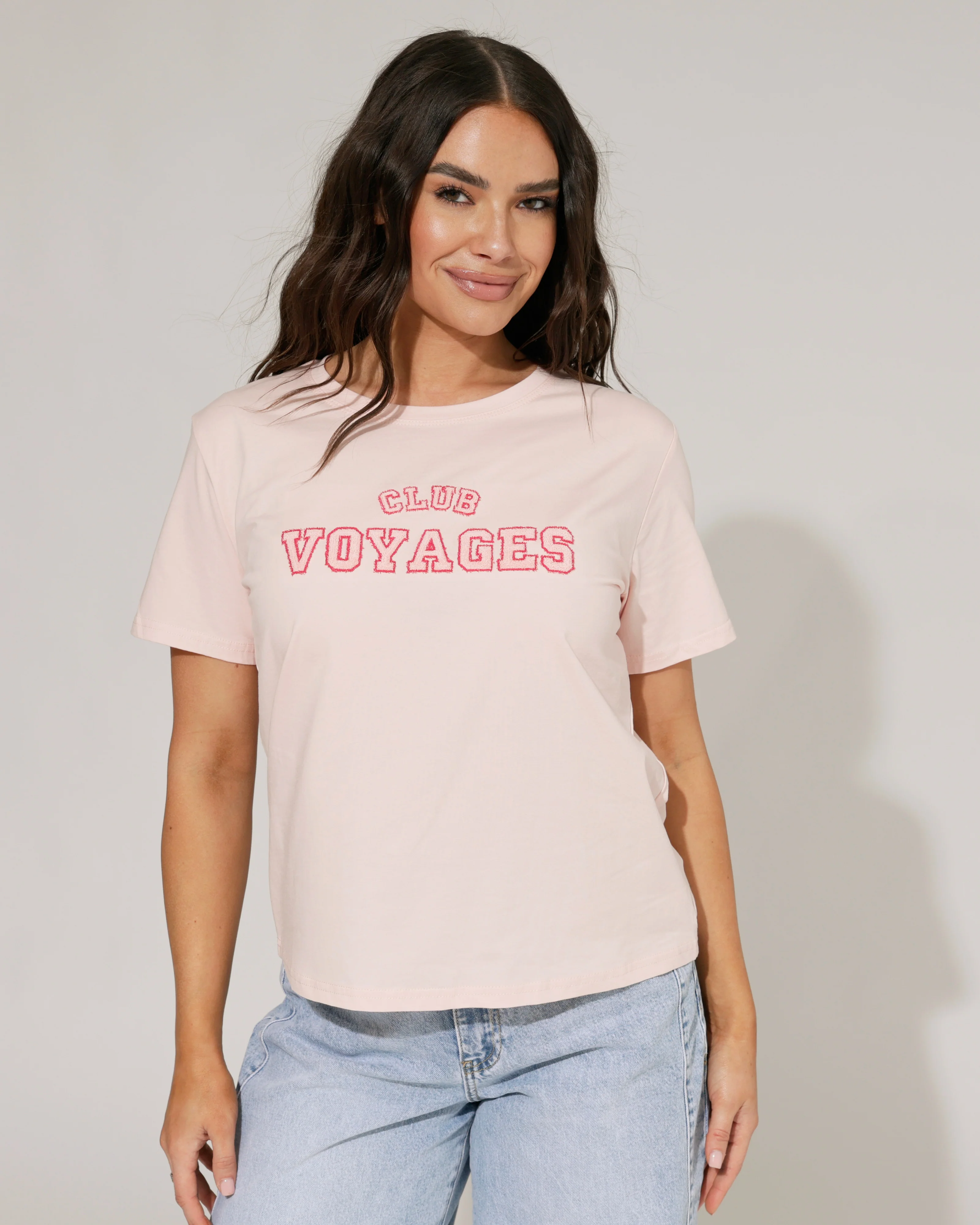 T-shirt club Voyages Roze - Image 2