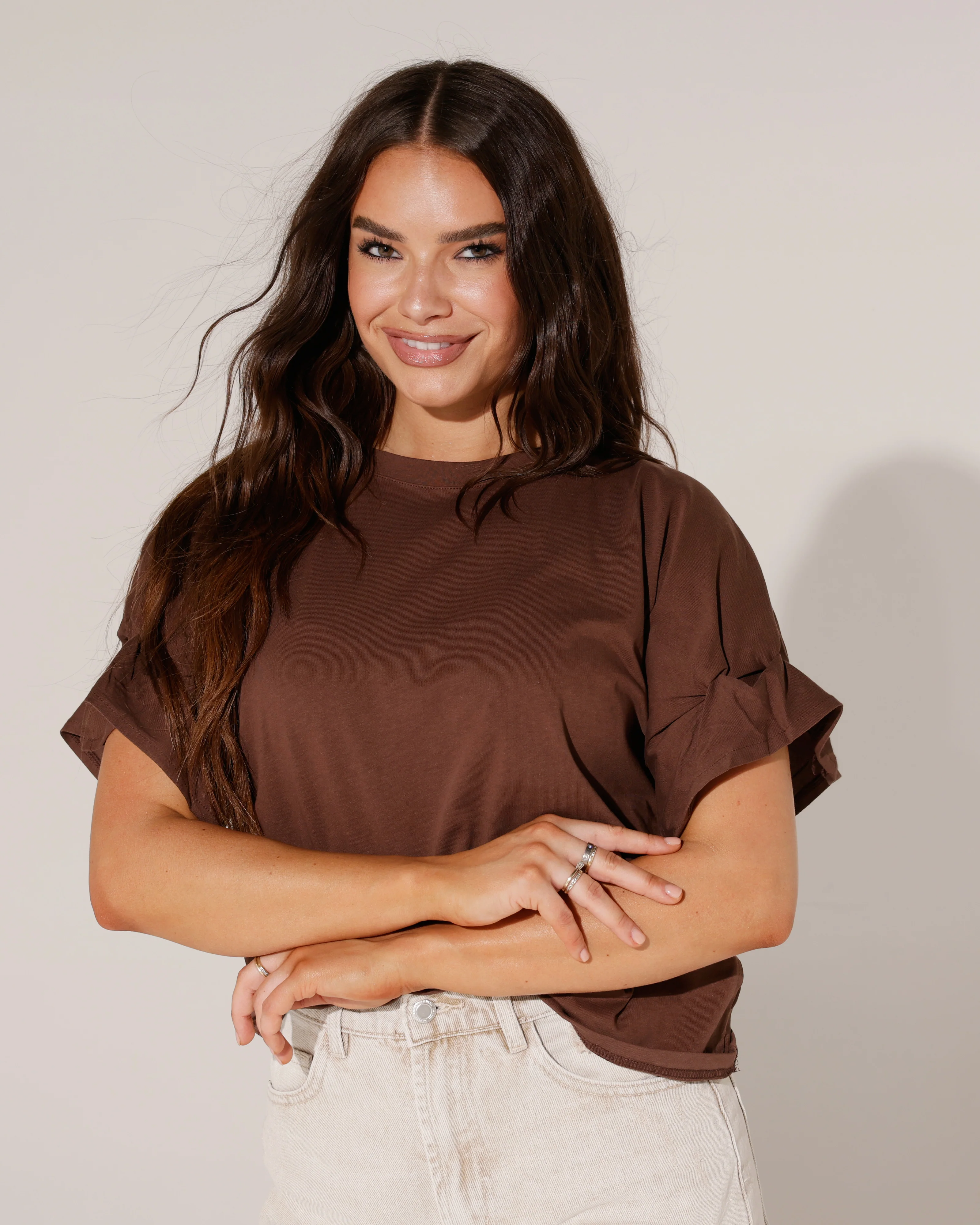 T-shirt Jara Donkerbruin - Image 4