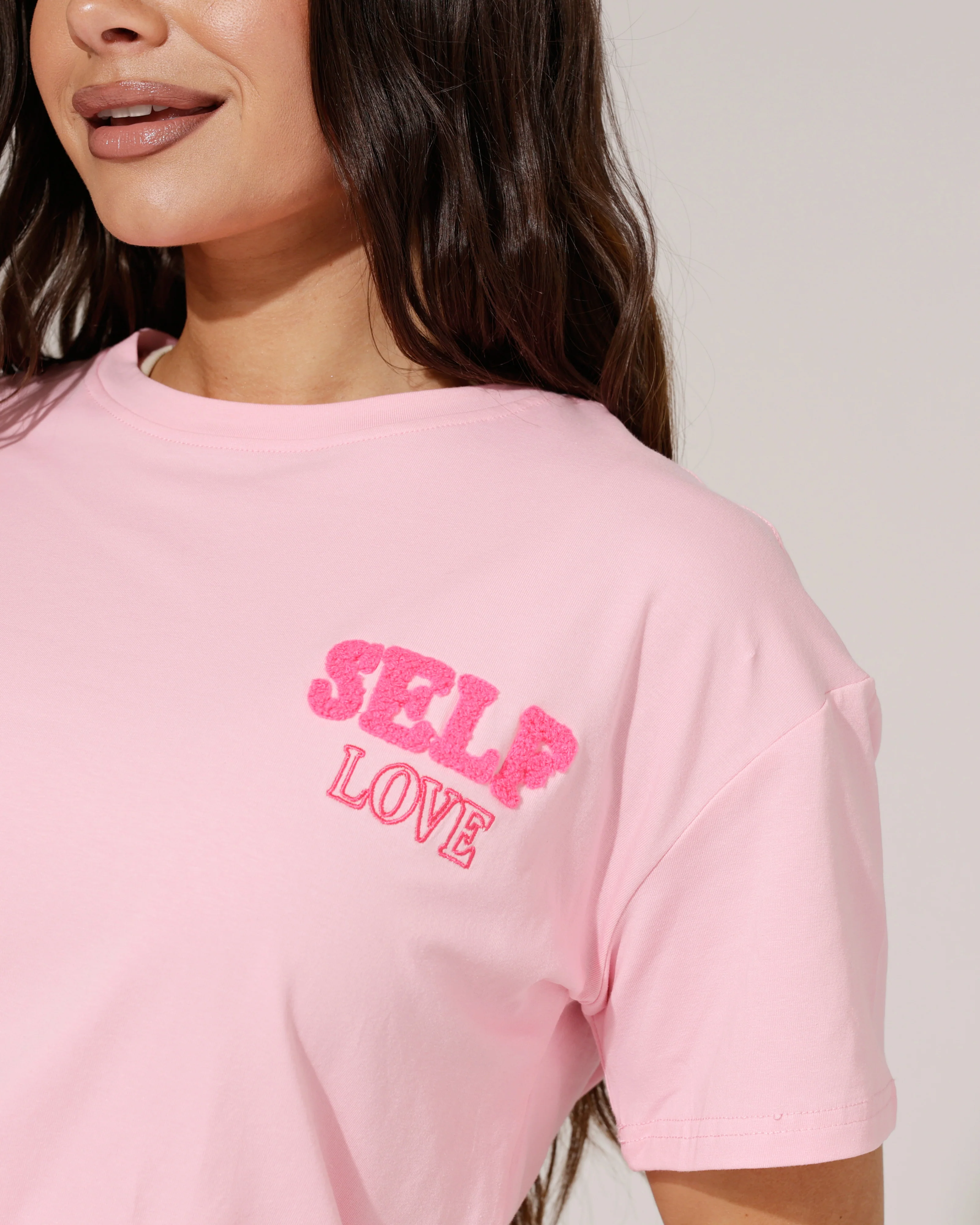 T-shirt Self love Lichtroze - Image 3