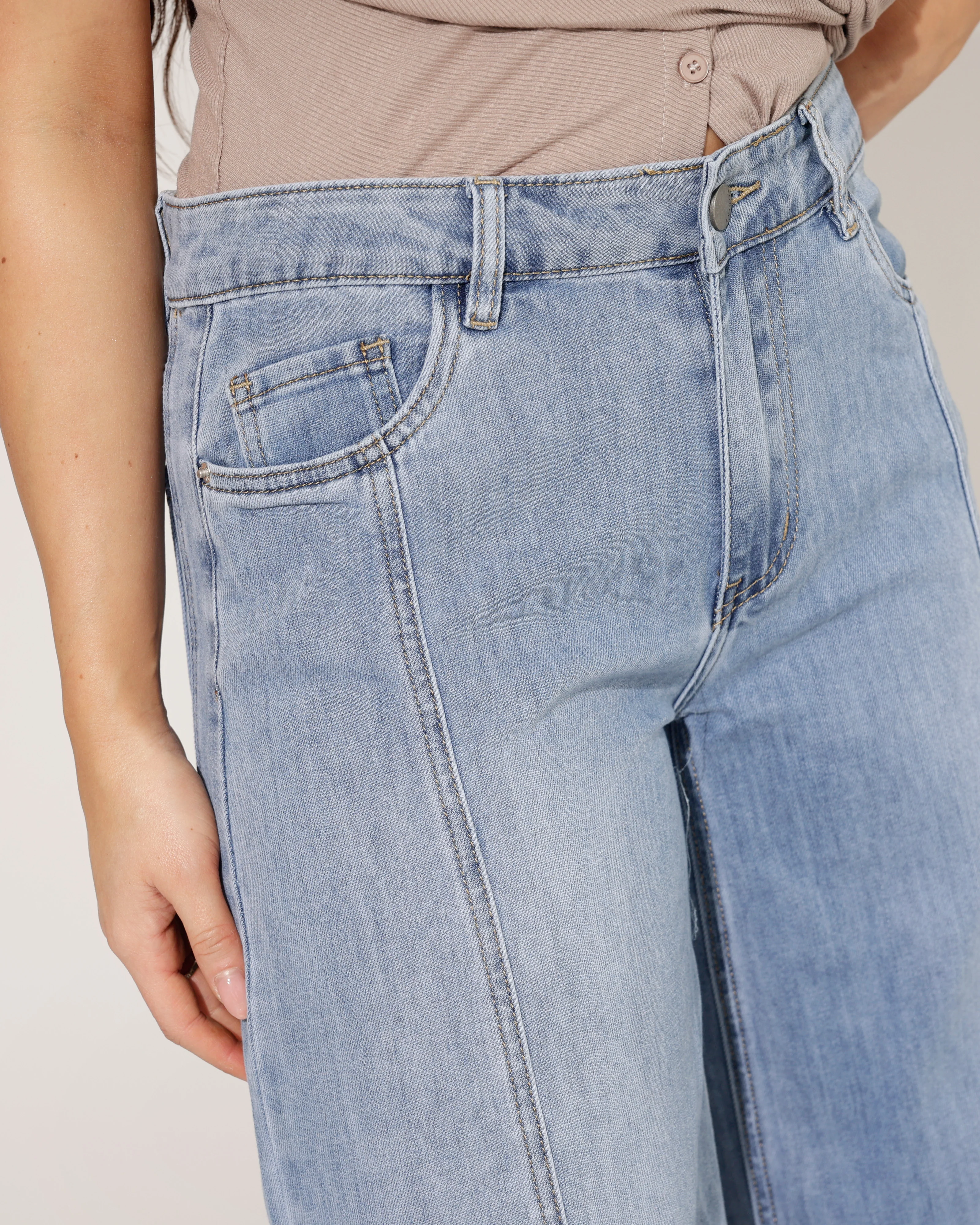 Toxik | Wide leg jeans Jenny Blauw - Image 2